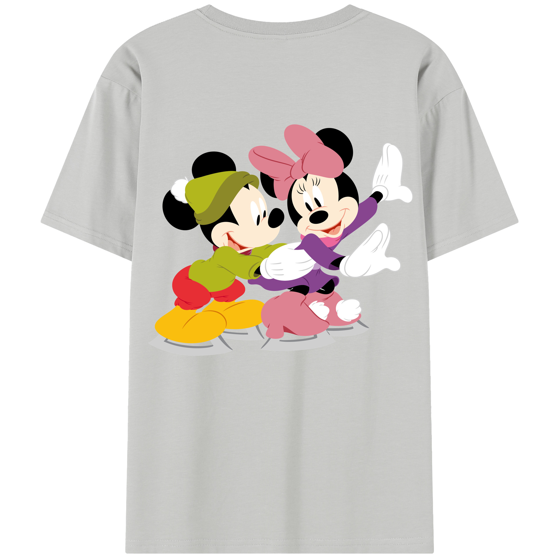 （画像用） ミッキーマウス Mickey Mouse 綿100％半袖Tシャツ（背面プリント）