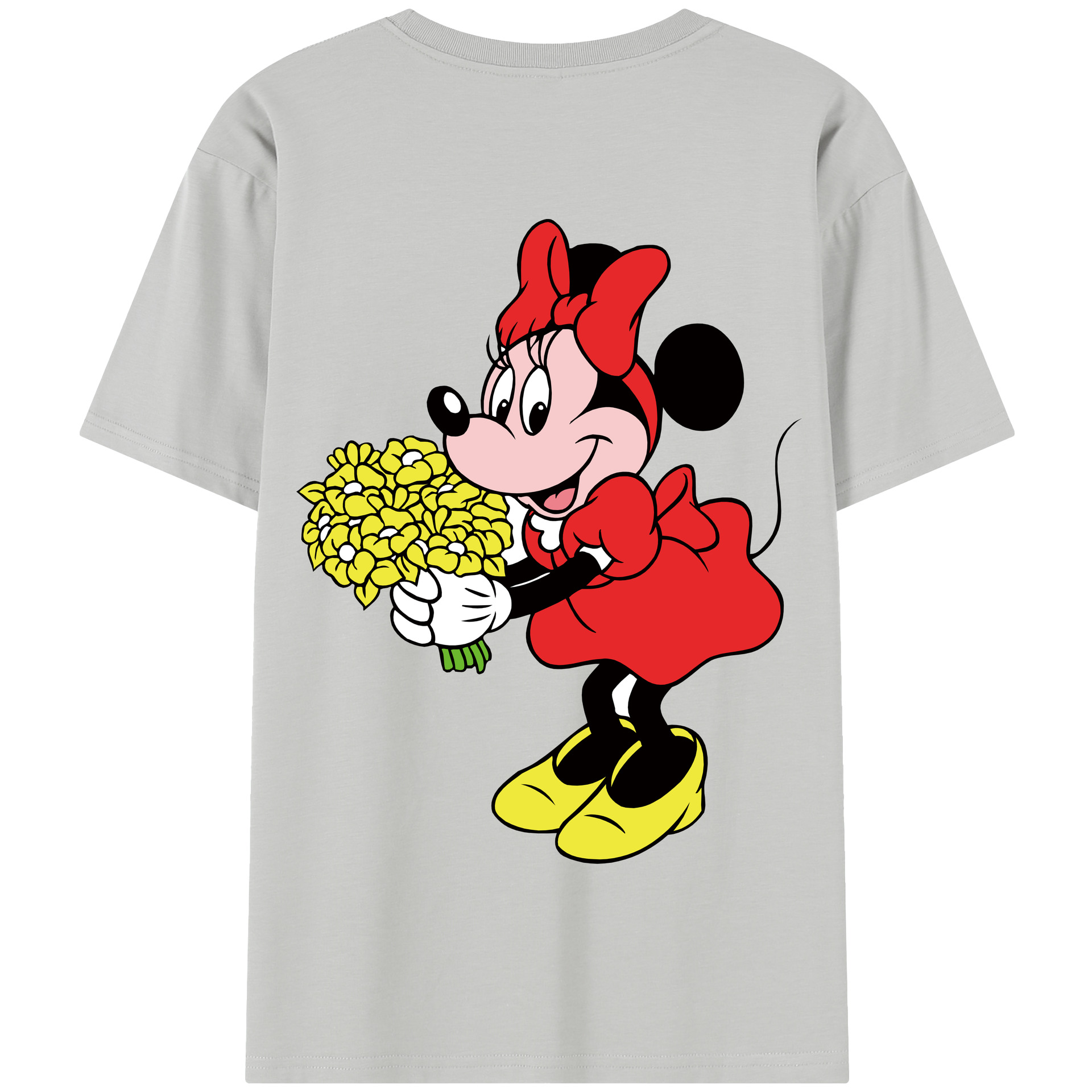 （画像用） ミッキーマウス Mickey Mouse 綿100％半袖Tシャツ（背面プリント）