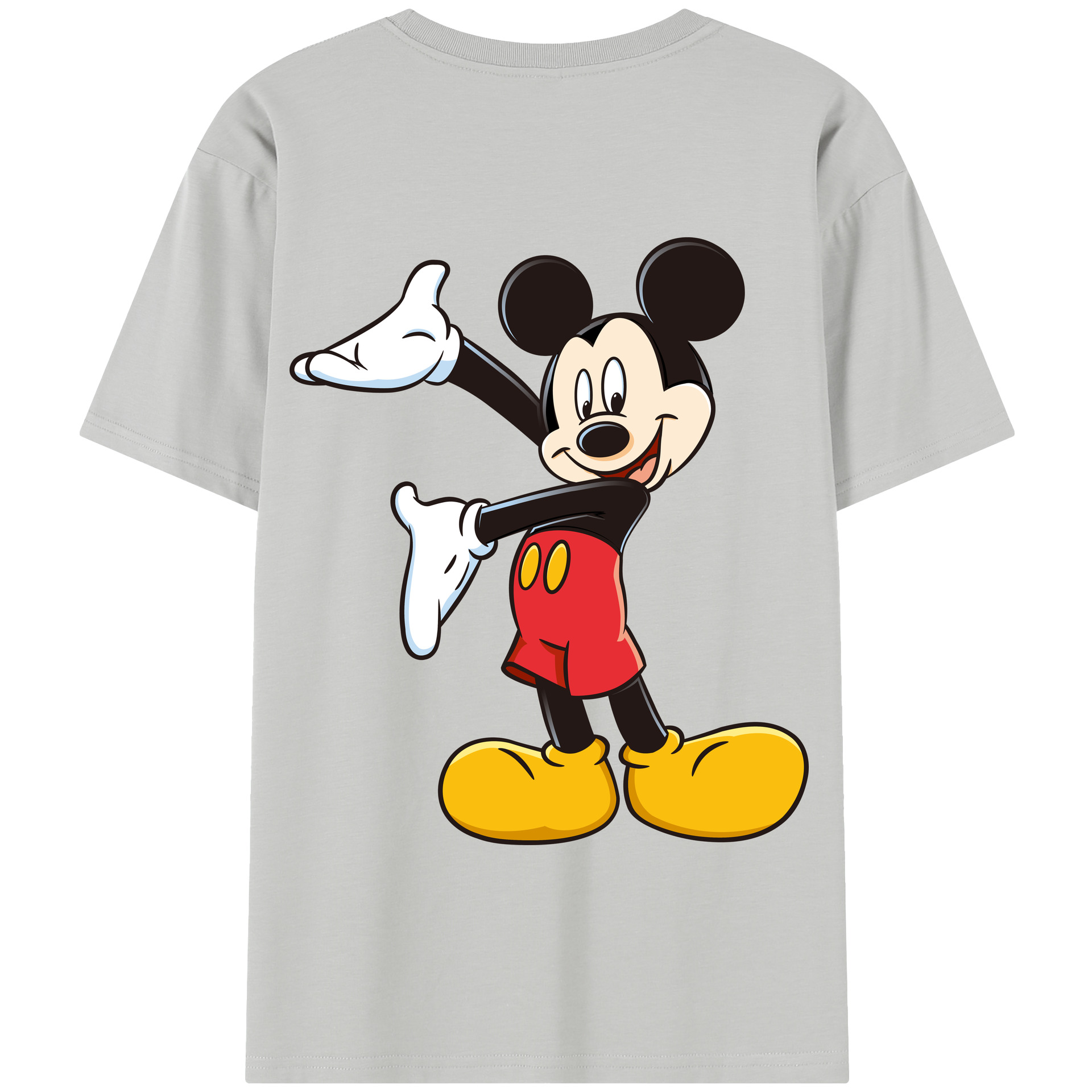 （画像用） ミッキーマウス Mickey Mouse 綿100％半袖Tシャツ（背面プリント）