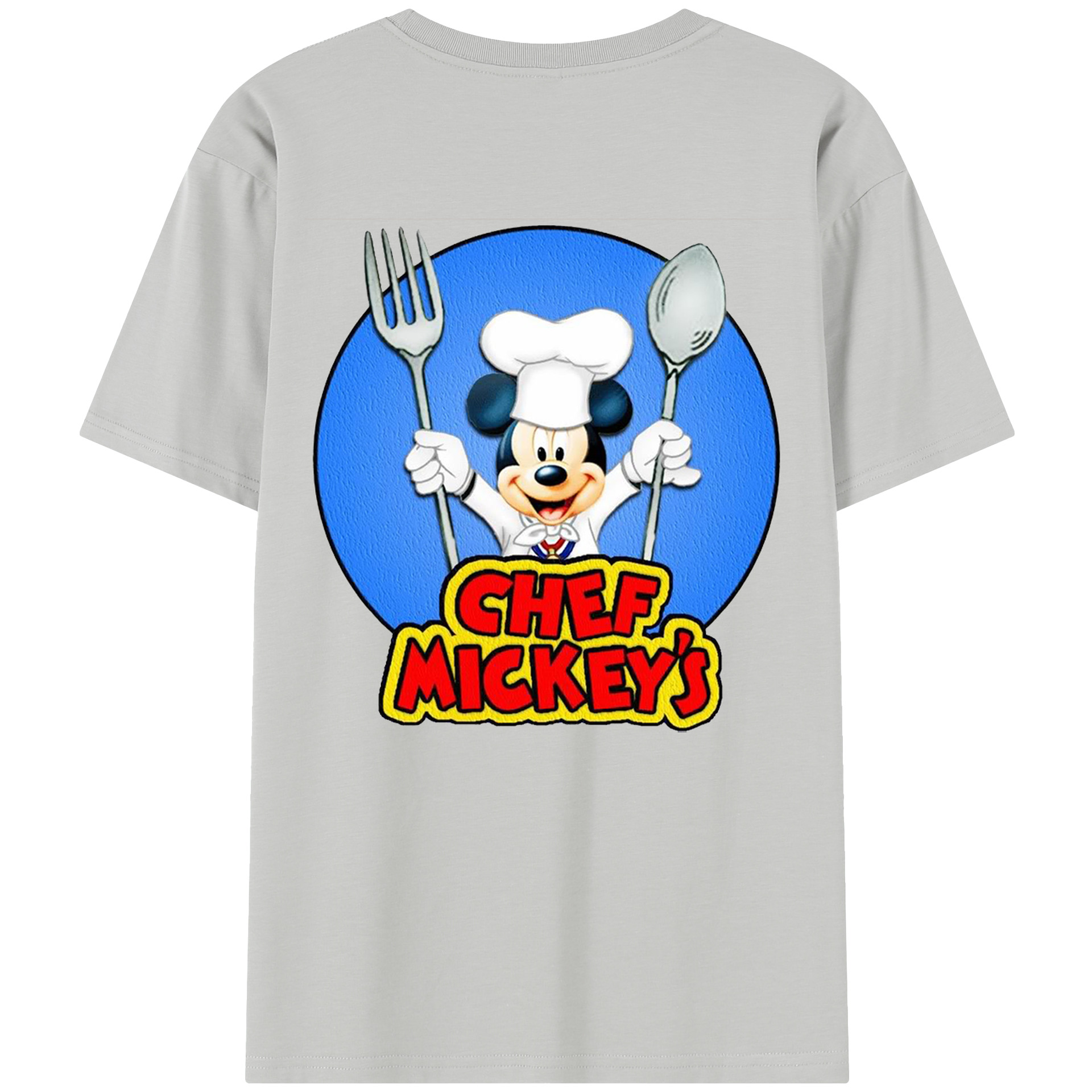 （画像用） ミッキーマウス Mickey Mouse 綿100％半袖Tシャツ（背面プリント）