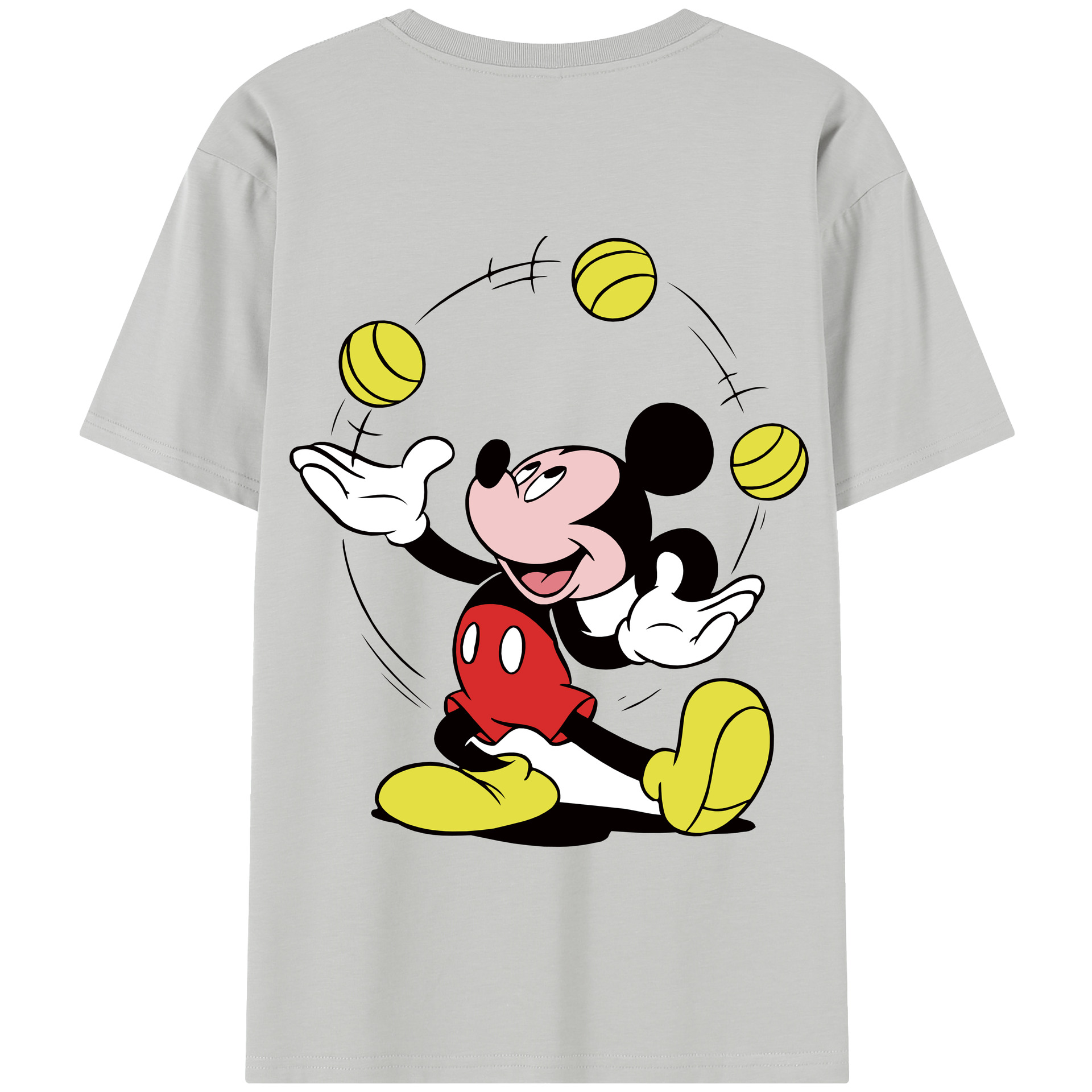 （画像用） ミッキーマウス Mickey Mouse 綿100％半袖Tシャツ（背面プリント）