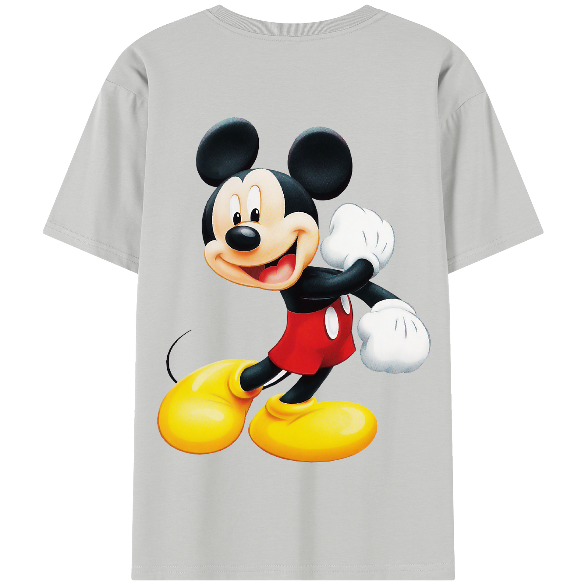 （画像用） ミッキーマウス Mickey Mouse 綿100％半袖Tシャツ（背面プリント）