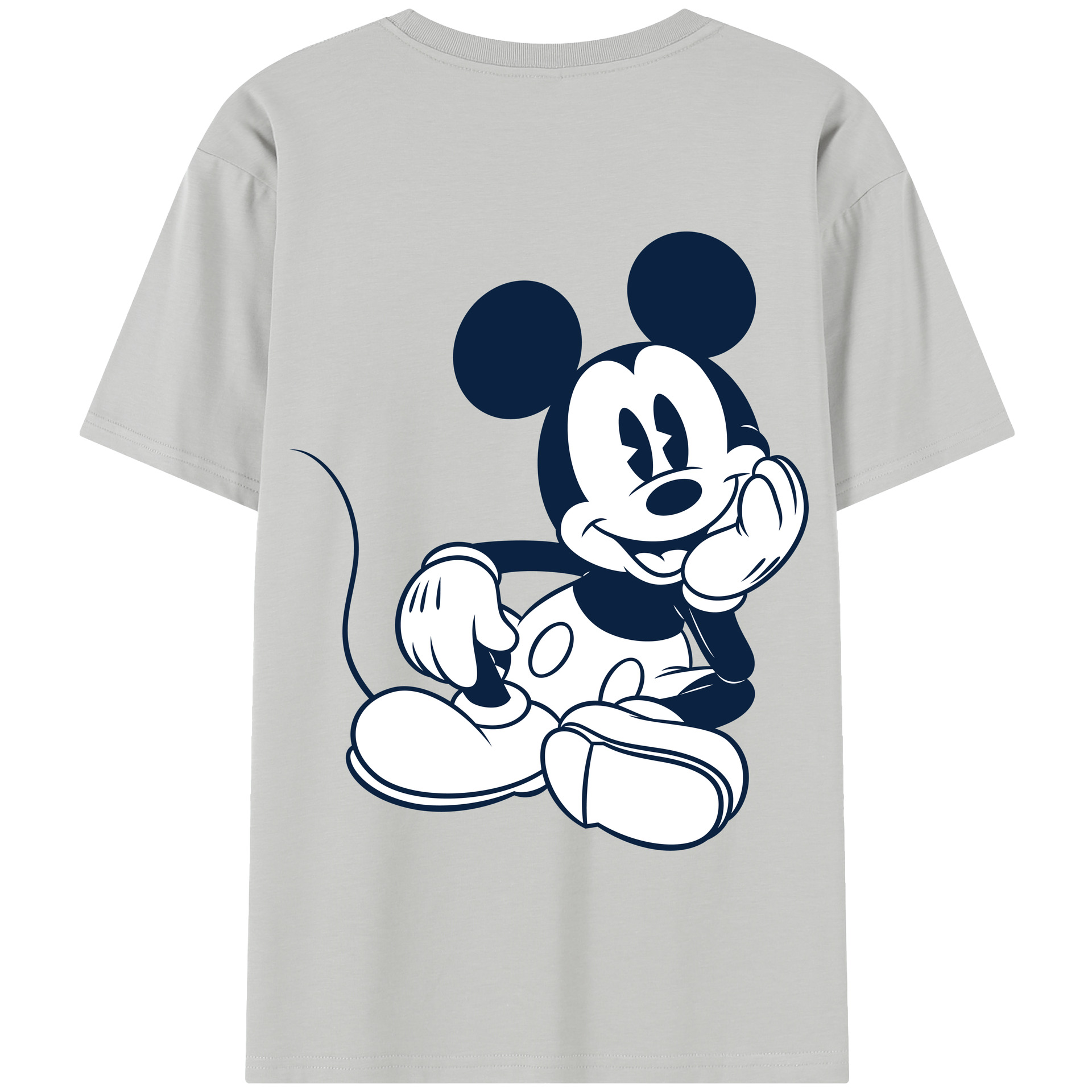 （画像用） ミッキーマウス Mickey Mouse 綿100％半袖Tシャツ（背面プリント）
