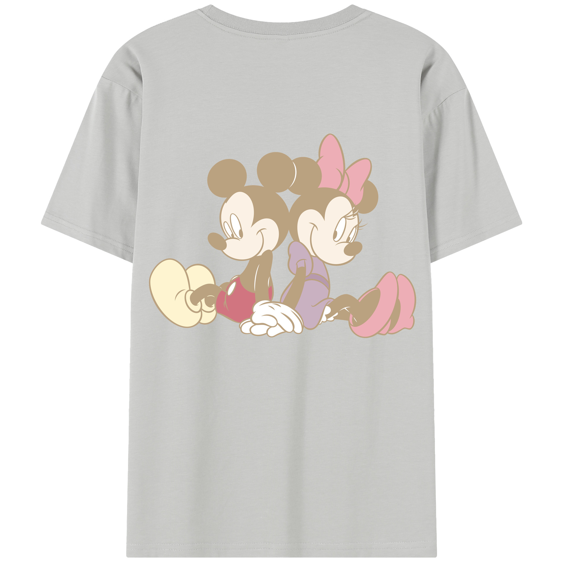 （画像用） ミッキーマウス Mickey Mouse 綿100％半袖Tシャツ（背面プリント）