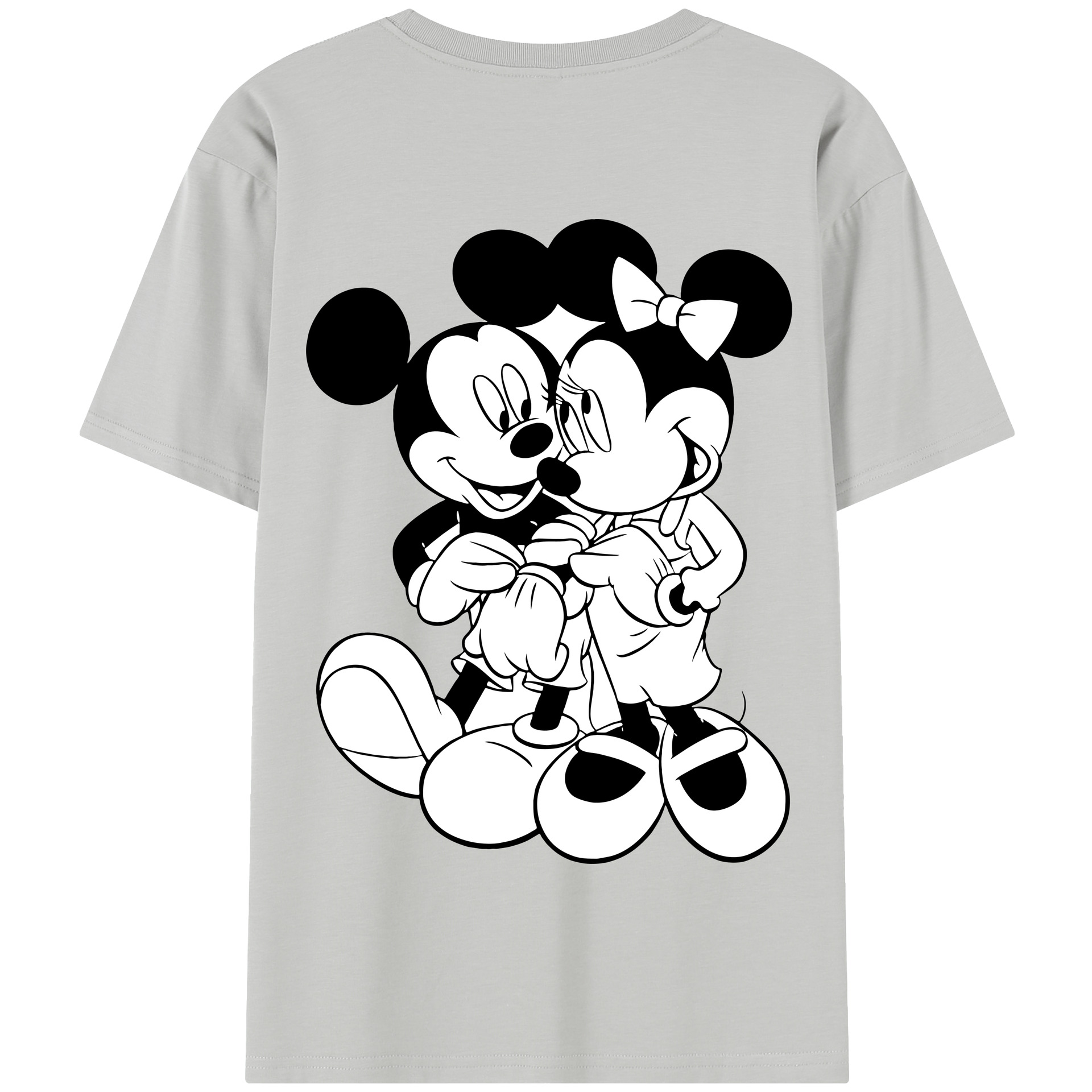 （画像用） ミッキーマウス Mickey Mouse 綿100％半袖Tシャツ（背面プリント）