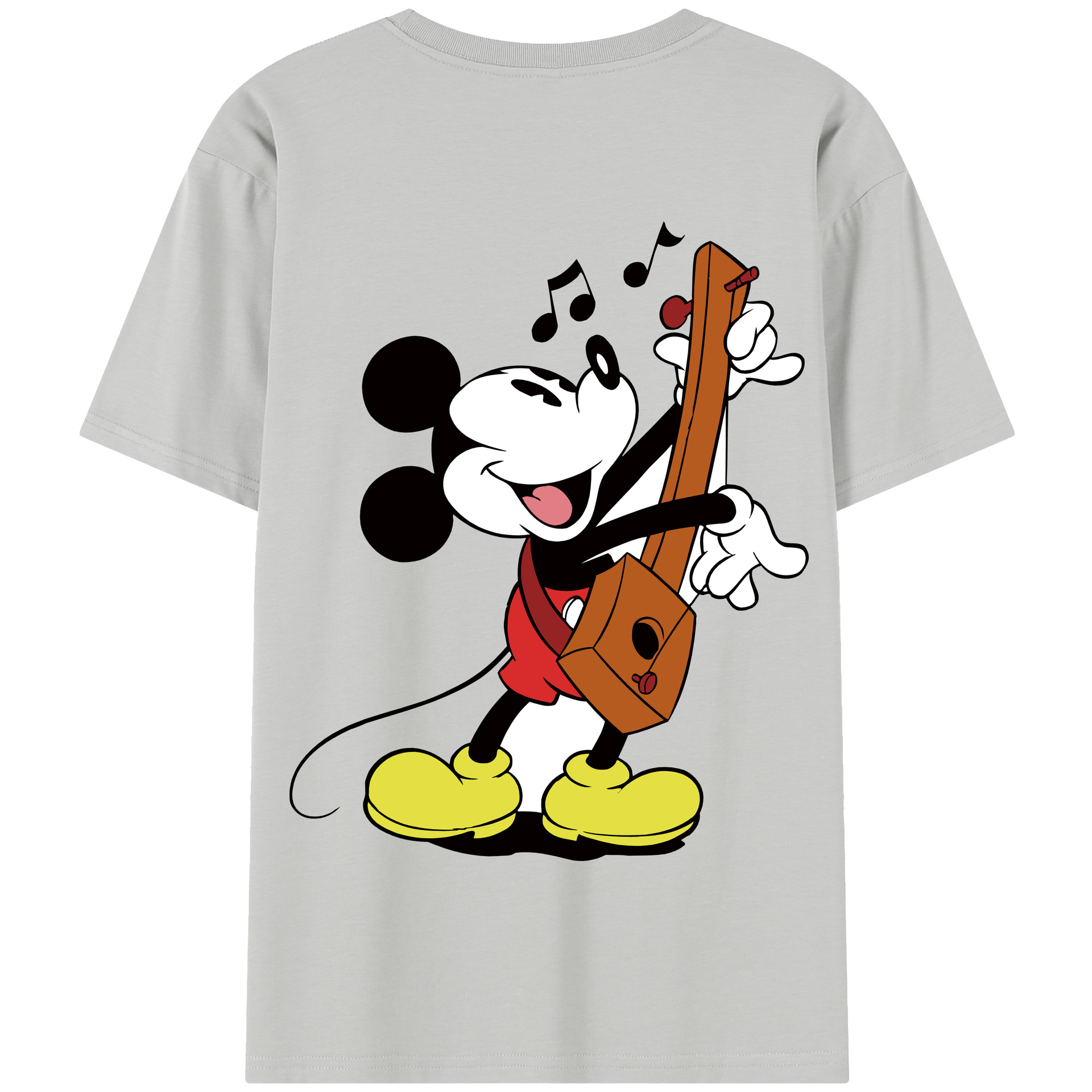 （画像用） ミッキーマウス Mickey Mouse 綿100％半袖Tシャツ（背面プリント）