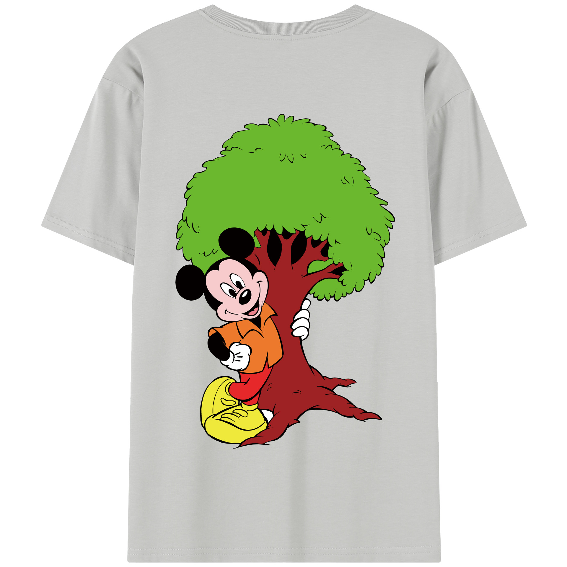 （画像用） ミッキーマウス Mickey Mouse 綿100％半袖Tシャツ（背面プリント）