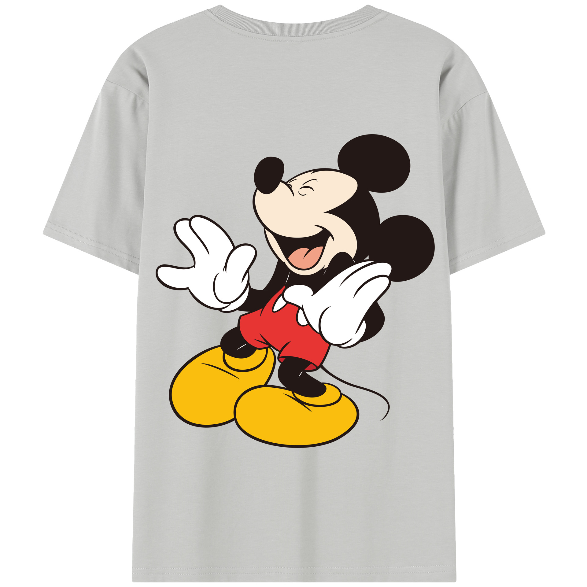 （画像用） ミッキーマウス Mickey Mouse 綿100％半袖Tシャツ（背面プリント）