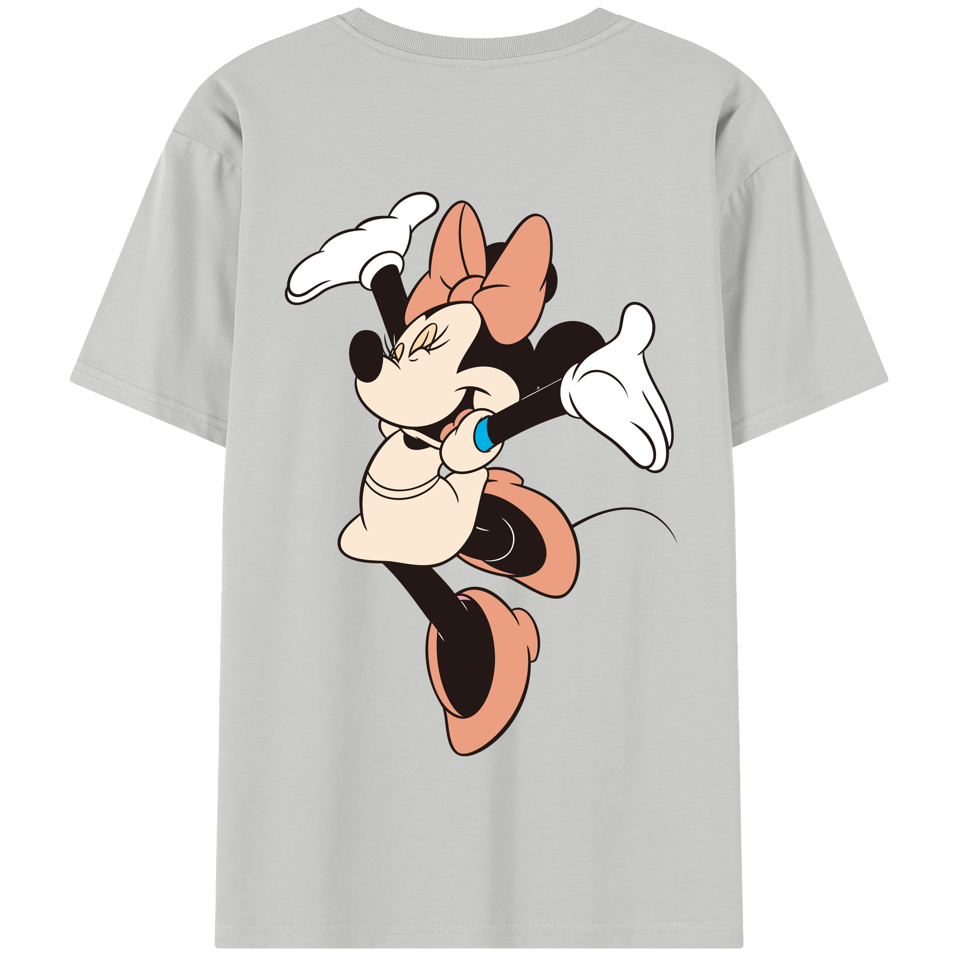 （画像用） ミッキーマウス Mickey Mouse 綿100％半袖Tシャツ（背面プリント）