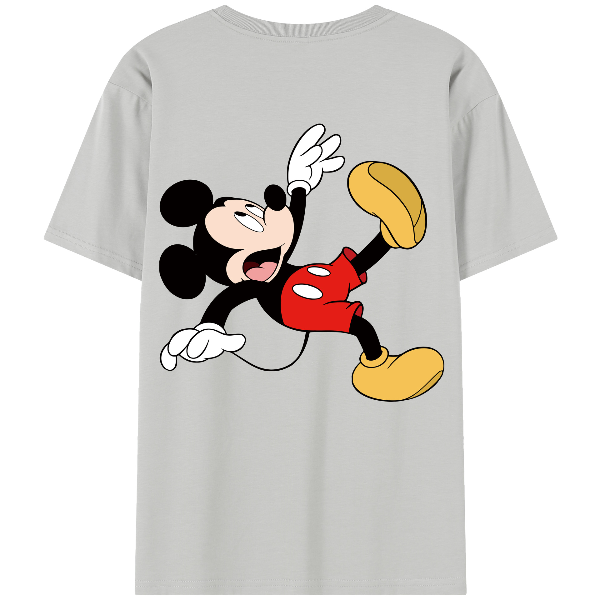 （画像用） ミッキーマウス Mickey Mouse 綿100％半袖Tシャツ（背面プリント）