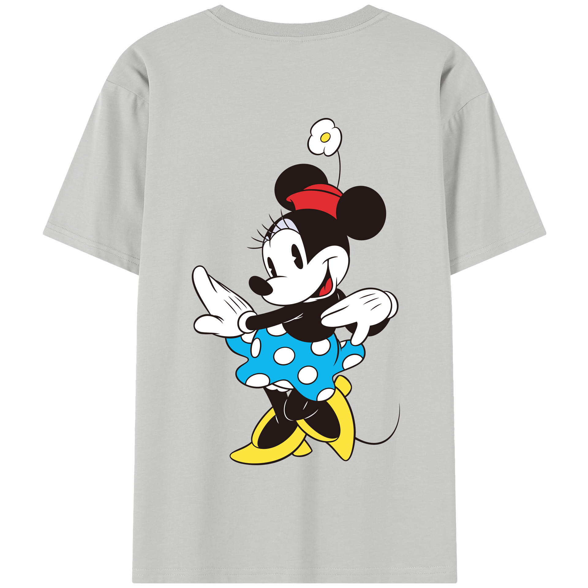 （画像用） ミッキーマウス Mickey Mouse 綿100％半袖Tシャツ（背面プリント）
