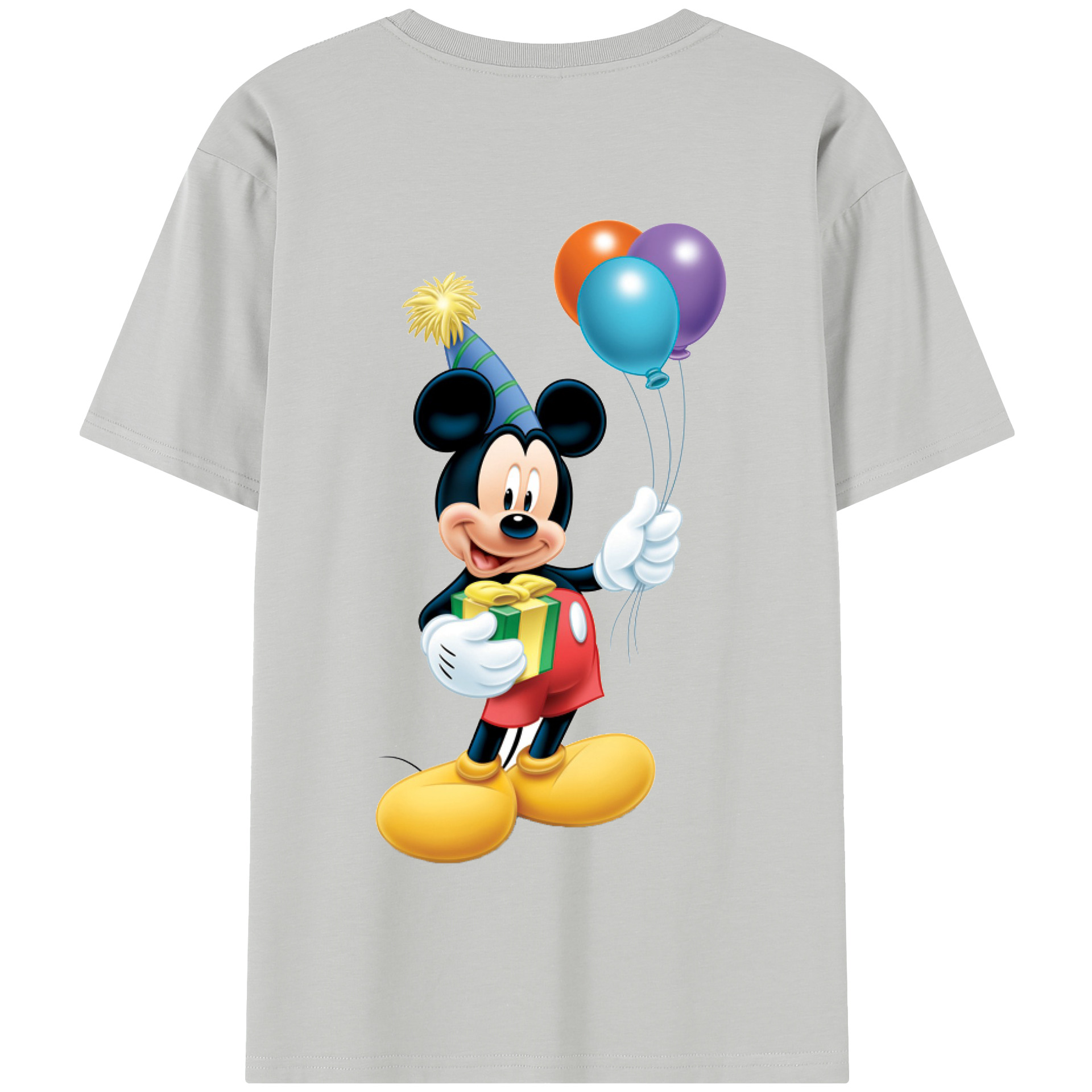 （画像用） ミッキーマウス Mickey Mouse 綿100％半袖Tシャツ（背面プリント）