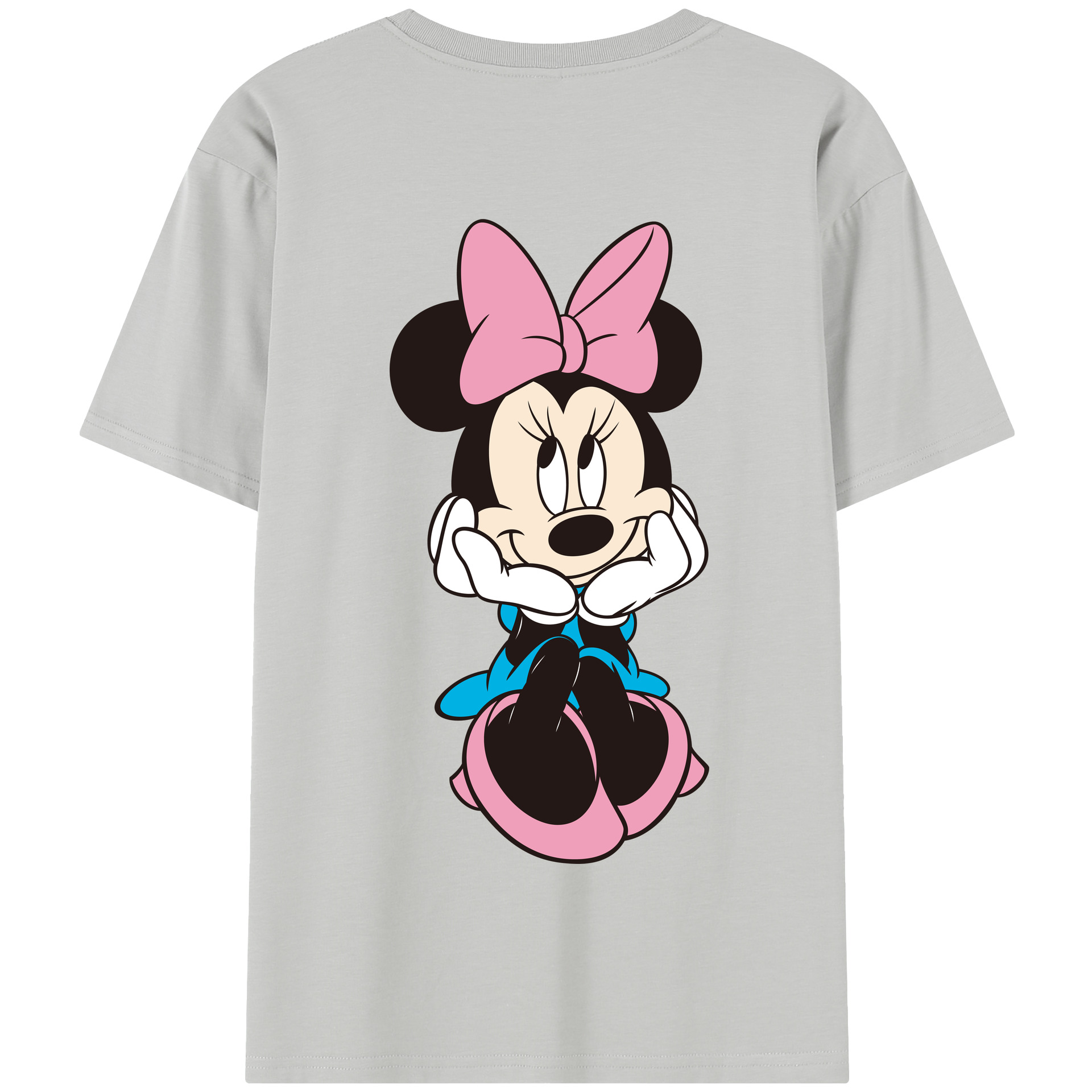 （画像用） ミッキーマウス Mickey Mouse 綿100％半袖Tシャツ（背面プリント）