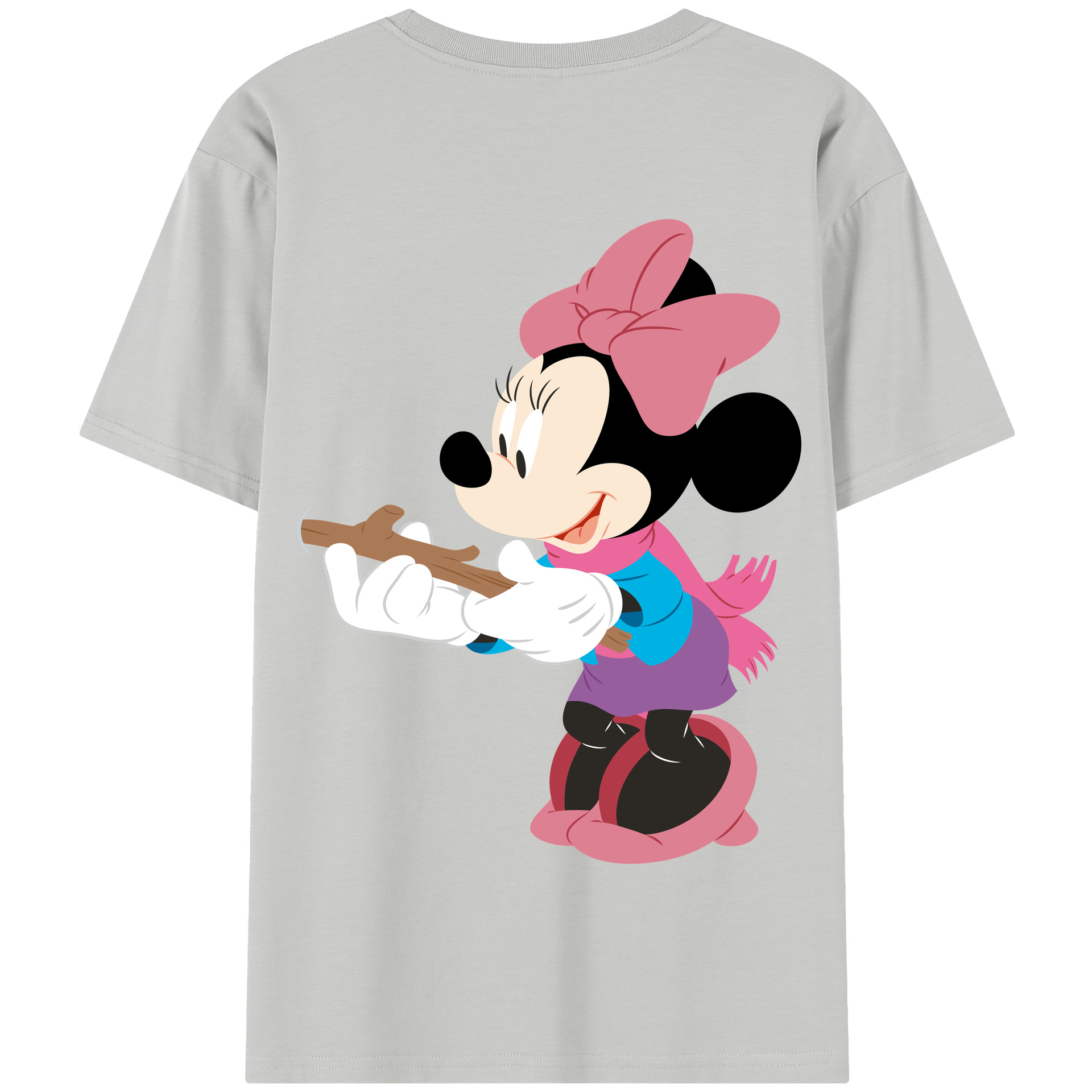 （画像用） ミッキーマウス Mickey Mouse 綿100％半袖Tシャツ（背面プリント）