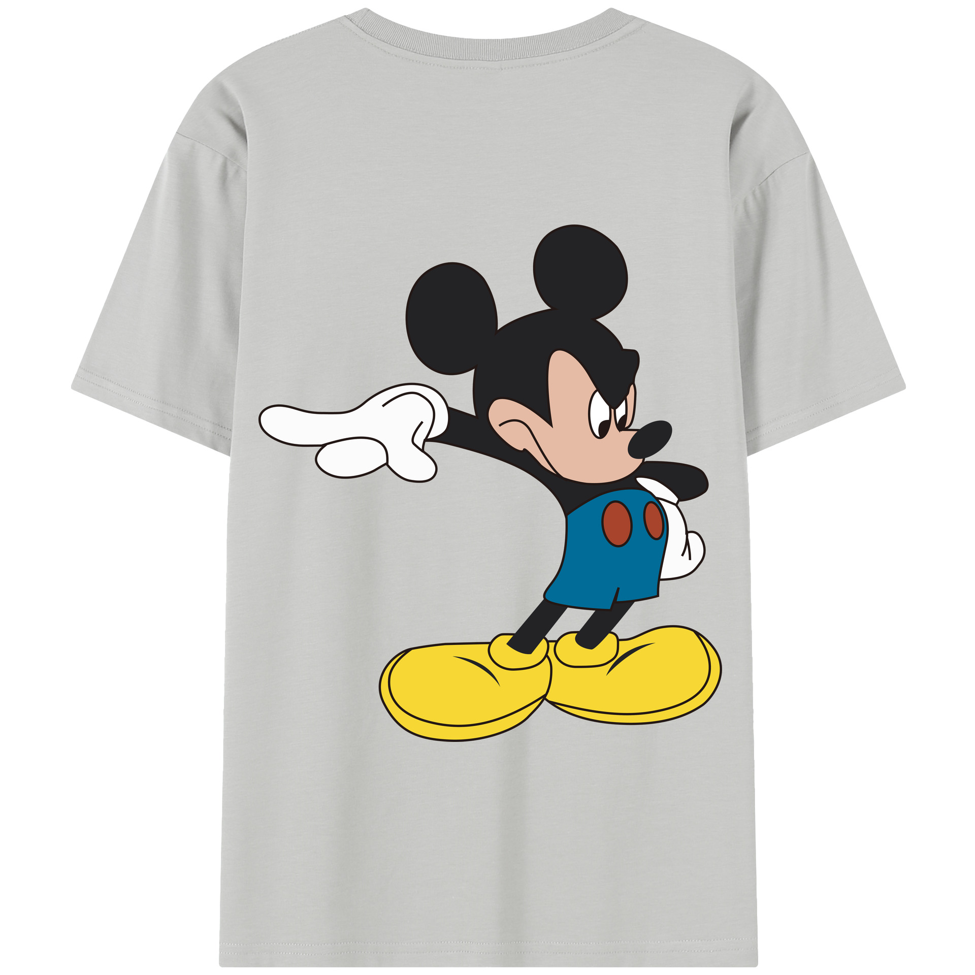 （画像用） ミッキーマウス Mickey Mouse 綿100％半袖Tシャツ（背面プリント）