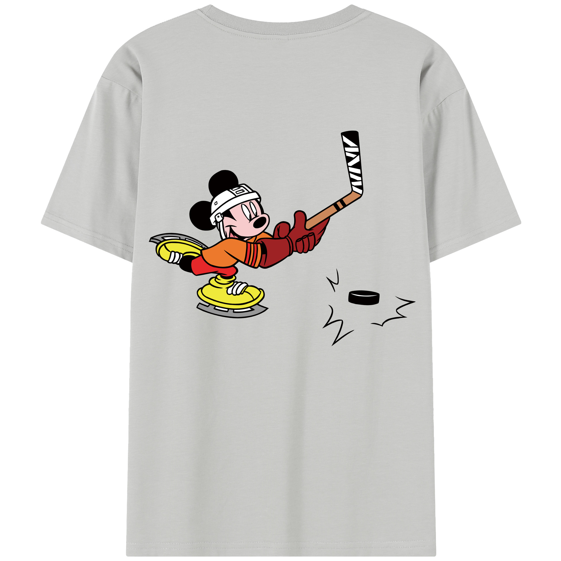（画像用） ミッキーマウス Mickey Mouse 綿100％半袖Tシャツ（背面プリント）