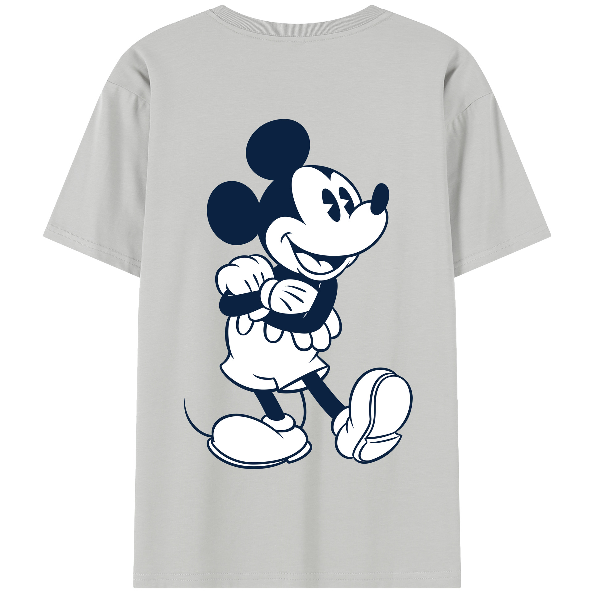（画像用） ミッキーマウス Mickey Mouse 綿100％半袖Tシャツ（背面プリント）