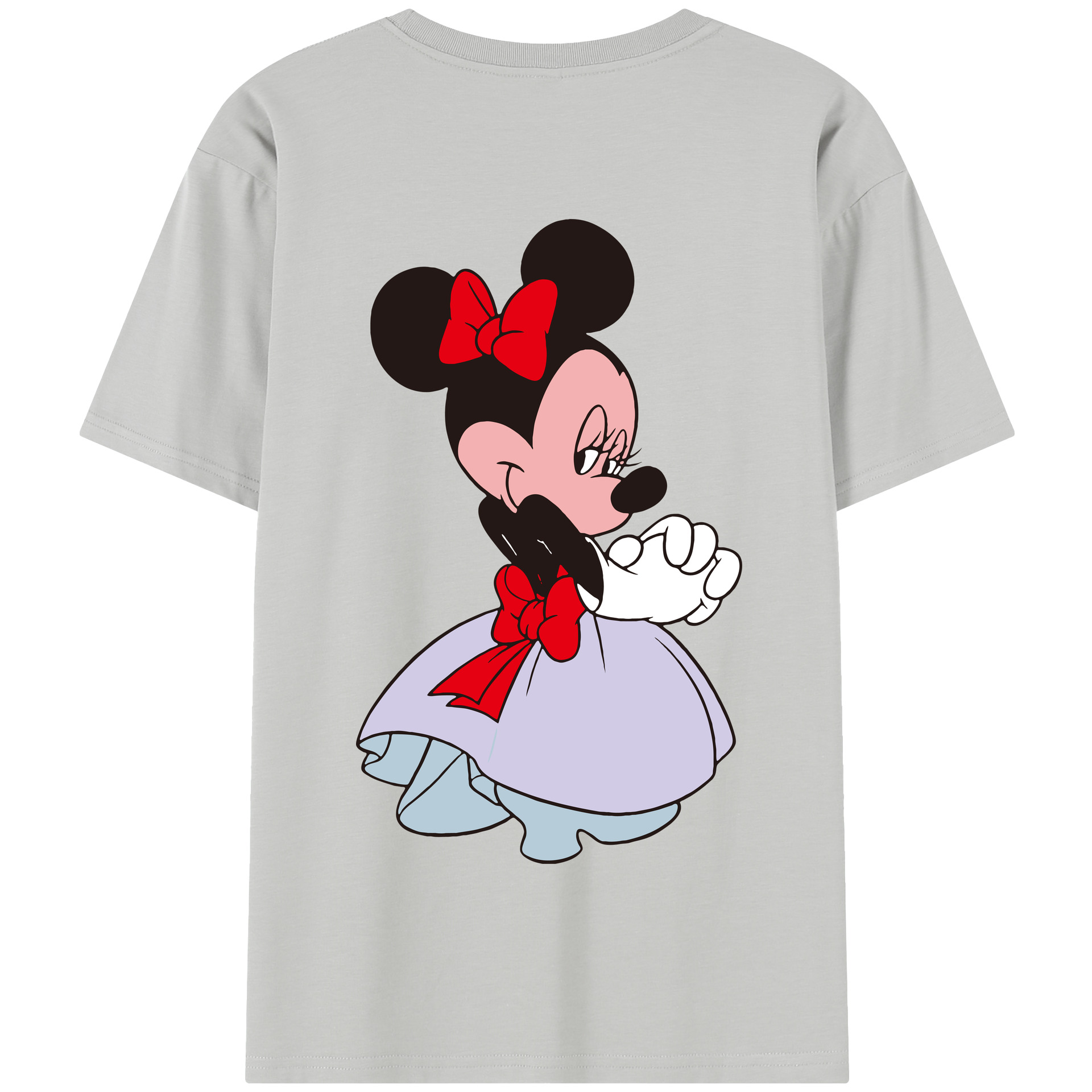 （画像用） ミッキーマウス Mickey Mouse 綿100％半袖Tシャツ（背面プリント）