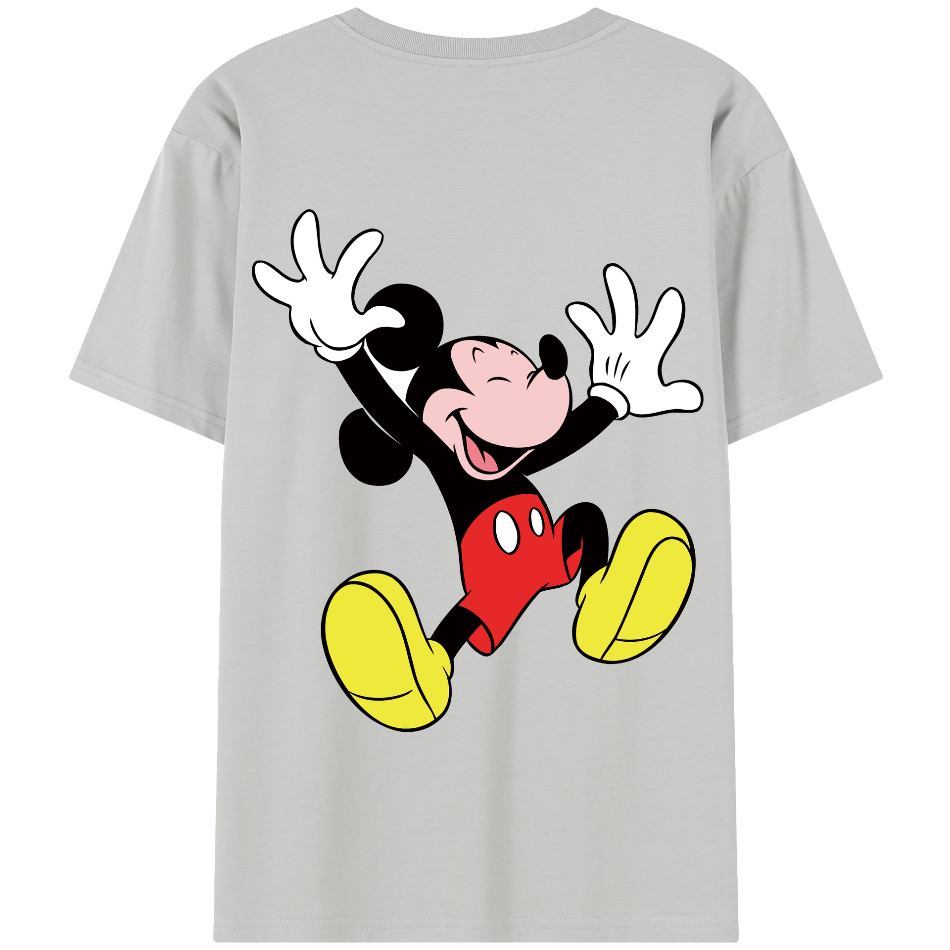 （画像用） ミッキーマウス Mickey Mouse 綿100％半袖Tシャツ（背面プリント）