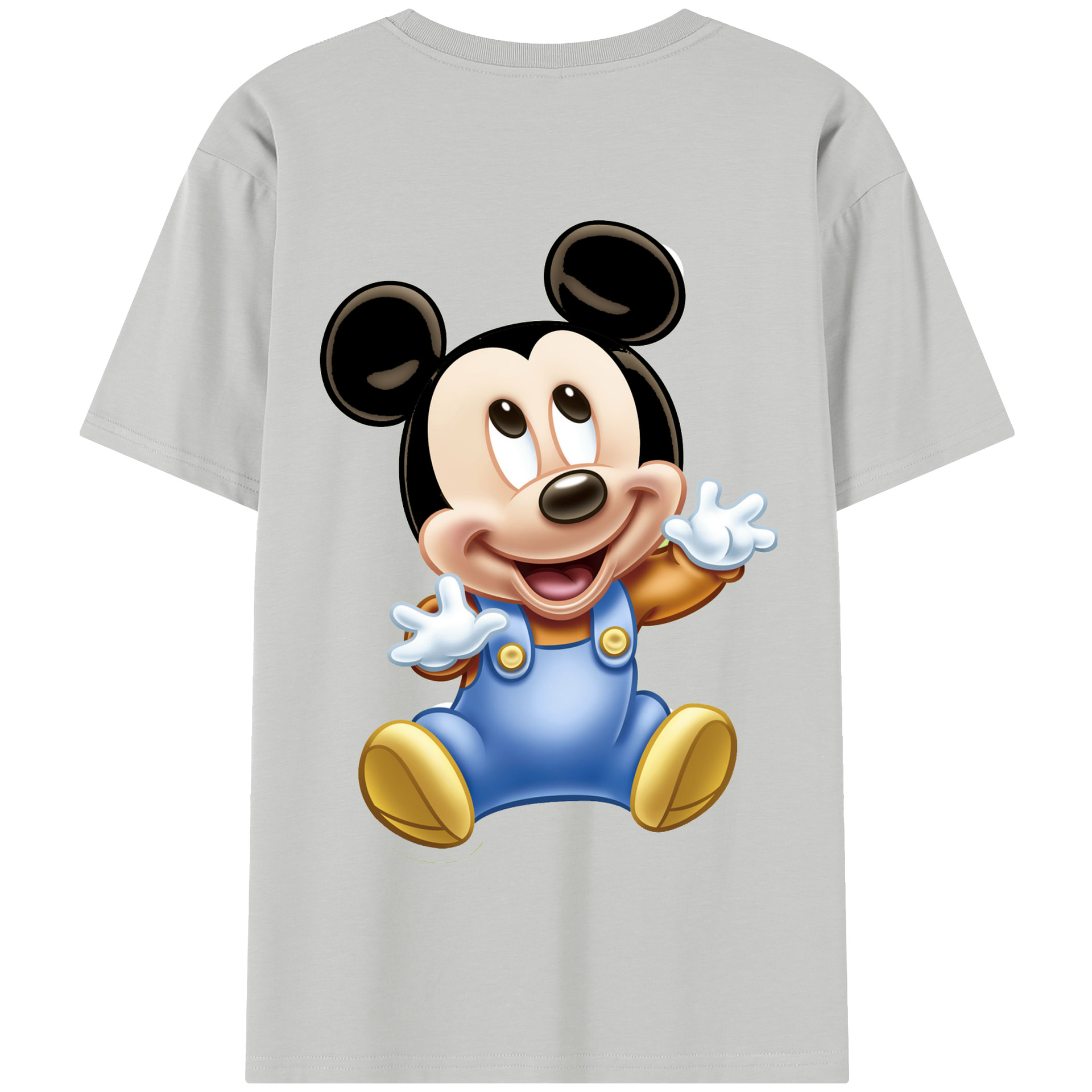 （画像用） ミッキーマウス Mickey Mouse 綿100％半袖Tシャツ（背面プリント）