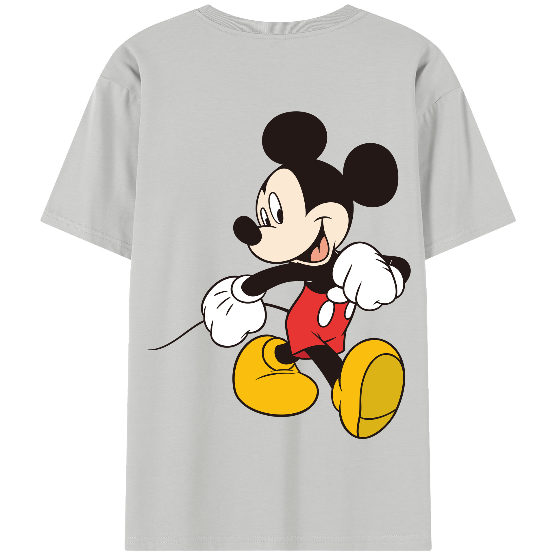（画像用） ミッキーマウス Mickey Mouse 綿100％半袖Tシャツ（背面プリント）