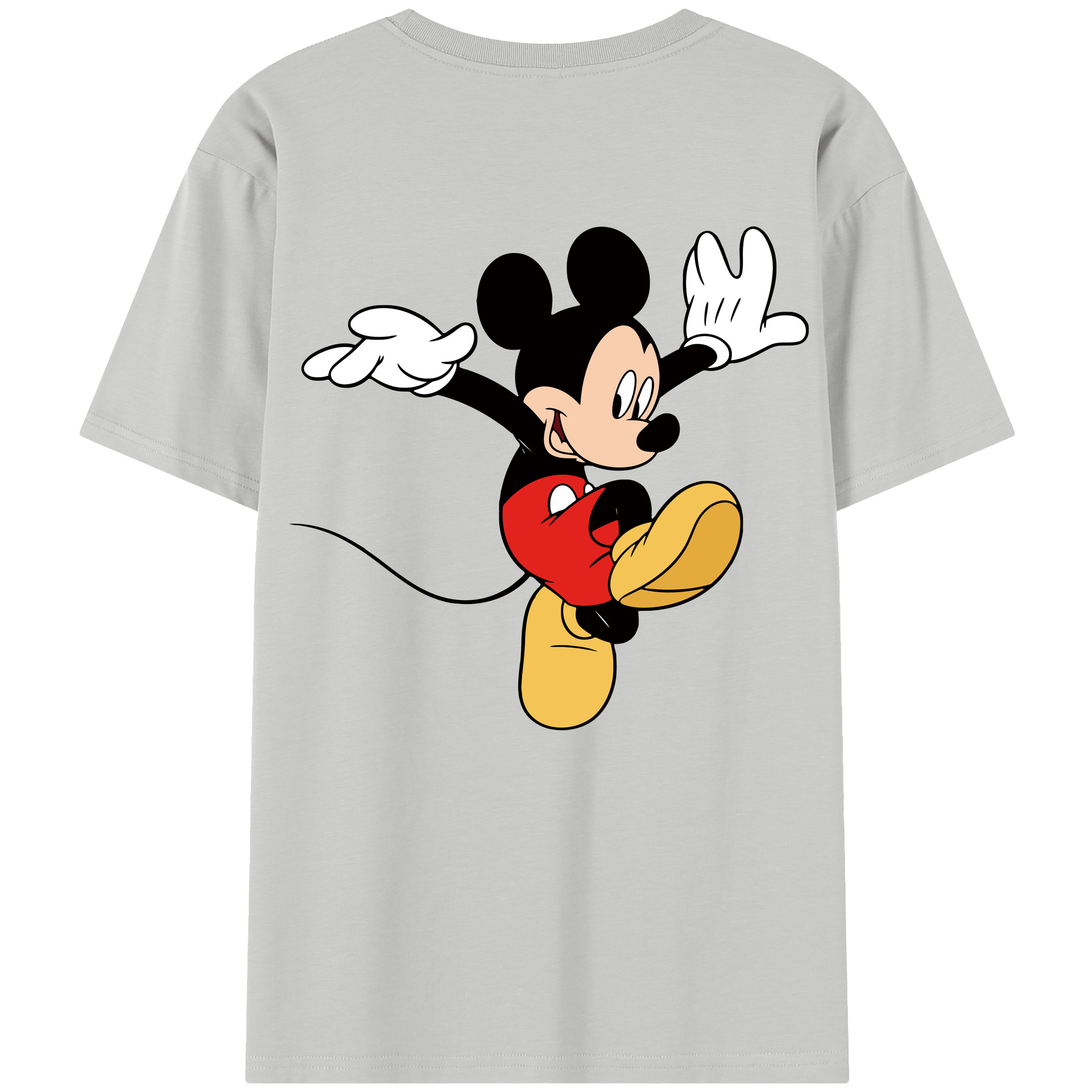 （画像用） ミッキーマウス Mickey Mouse 綿100％半袖Tシャツ（背面プリント）