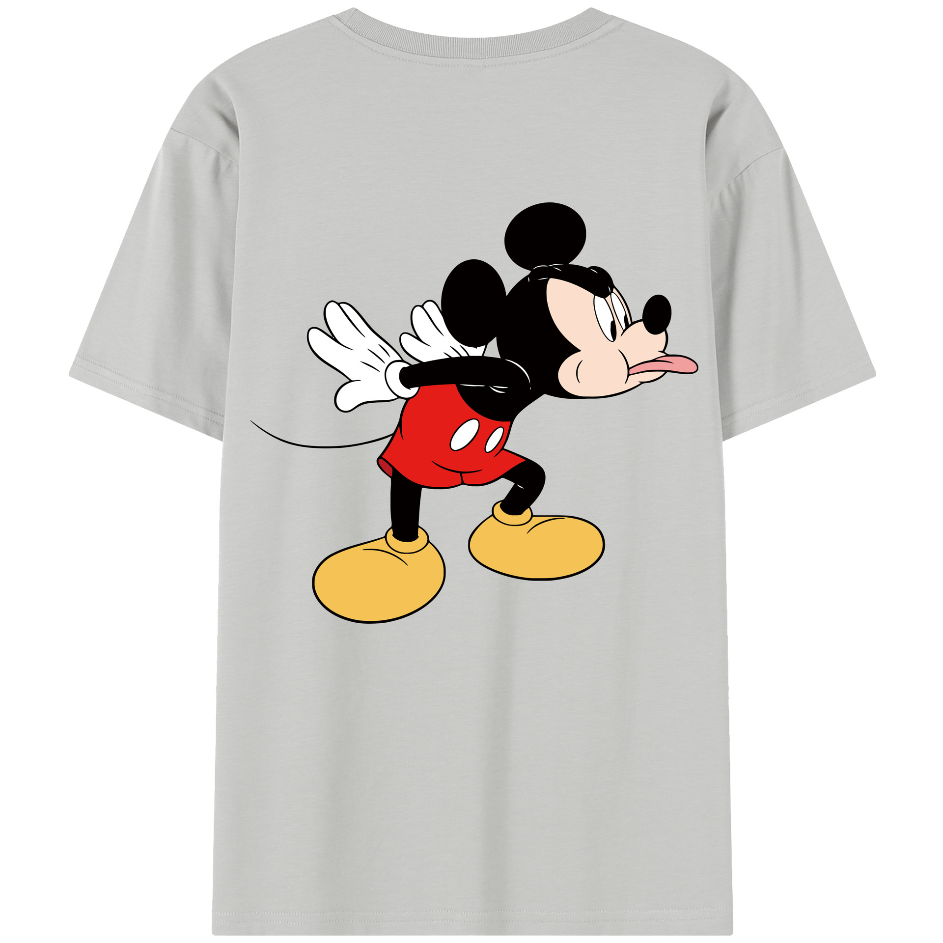 （画像用） ミッキーマウス Mickey Mouse 綿100％半袖Tシャツ（背面プリント）
