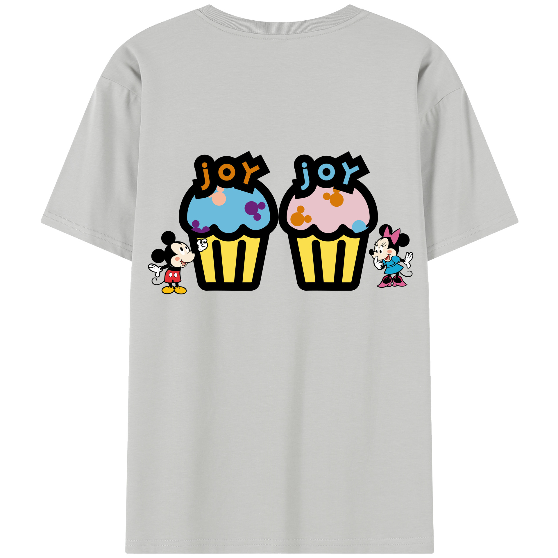 （画像用） ミッキーマウス Mickey Mouse 綿100％半袖Tシャツ（背面プリント）