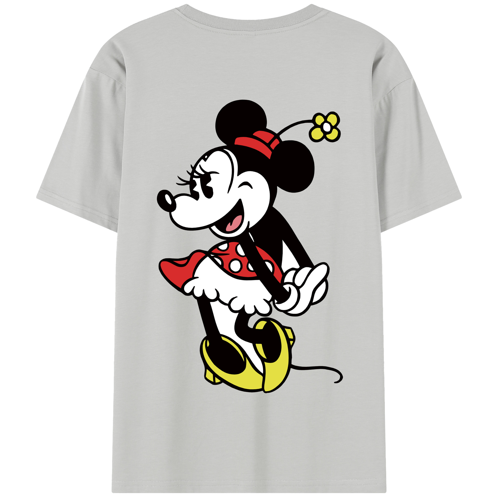 （画像用） ミッキーマウス Mickey Mouse 綿100％半袖Tシャツ（背面プリント）