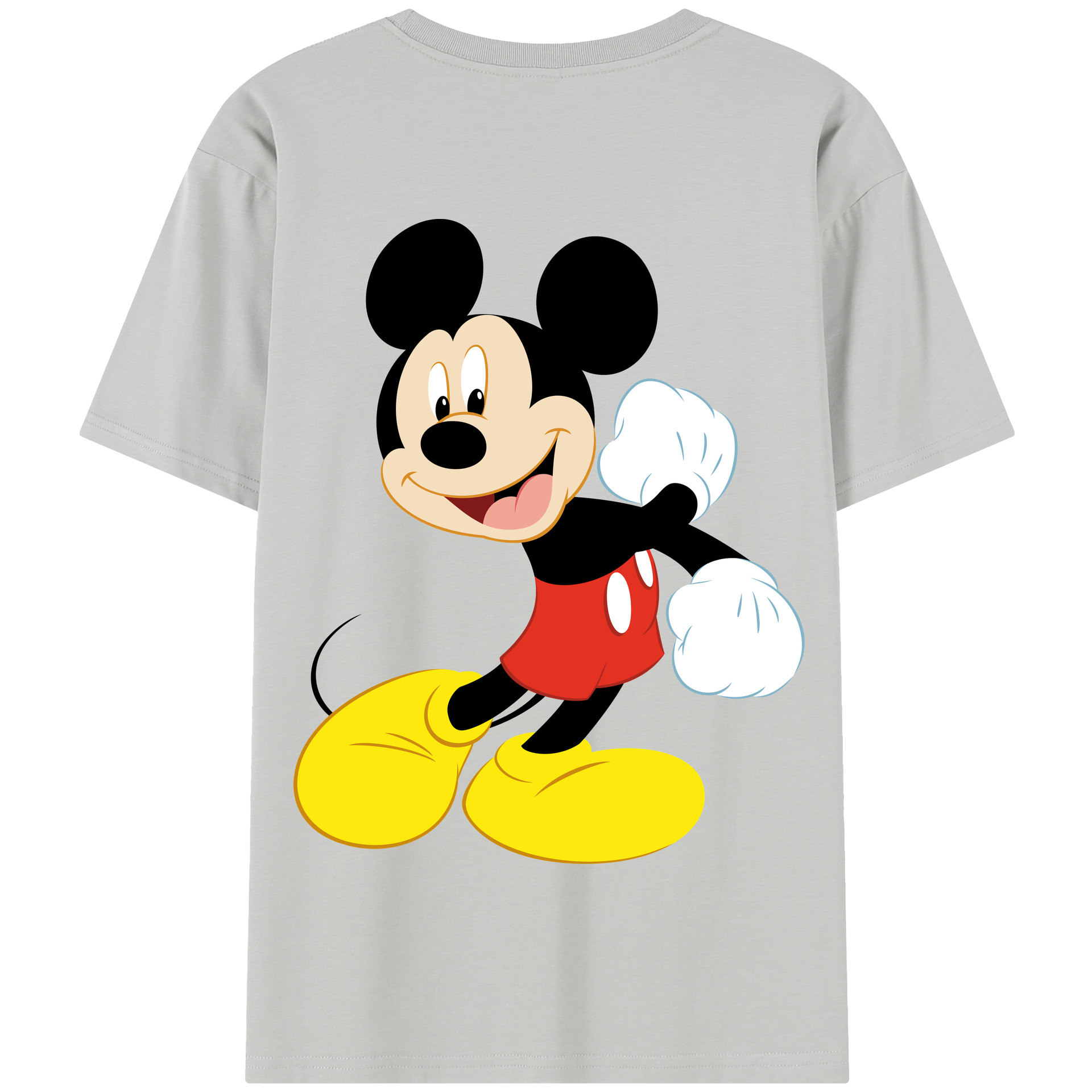 （画像用） ミッキーマウス Mickey Mouse 綿100％半袖Tシャツ（背面プリント）