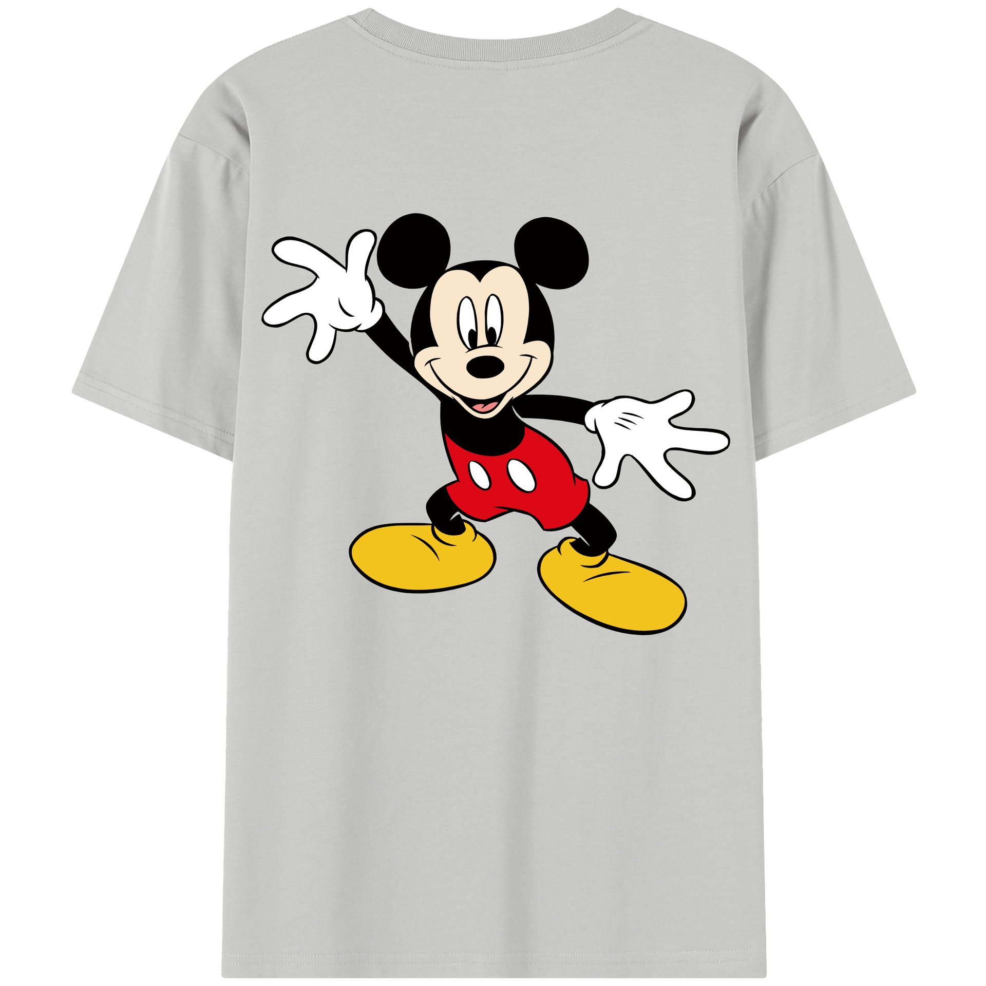 （画像用） ミッキーマウス Mickey Mouse 綿100％半袖Tシャツ（背面プリント）