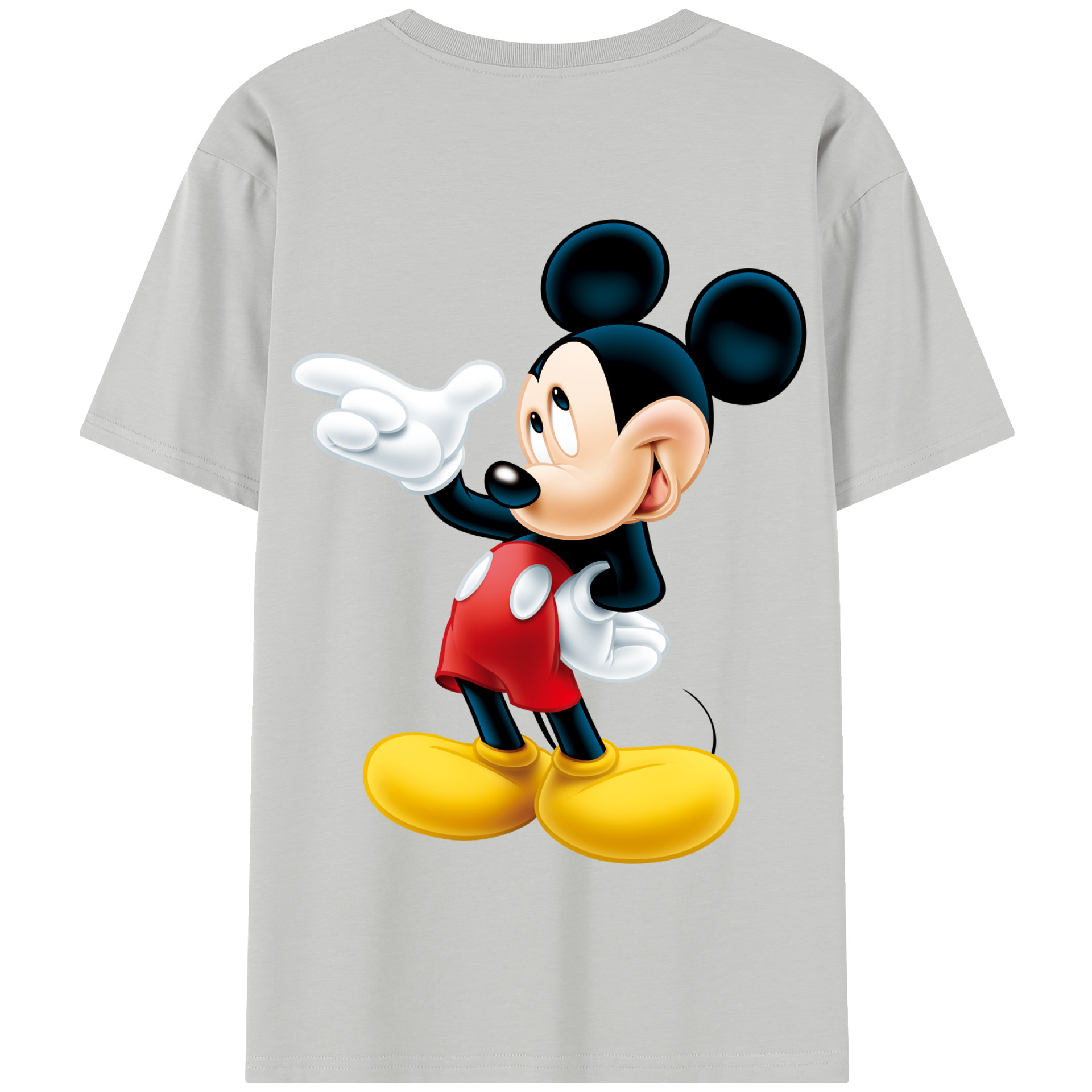 （画像用） ミッキーマウス Mickey Mouse 綿100％半袖Tシャツ（背面プリント）
