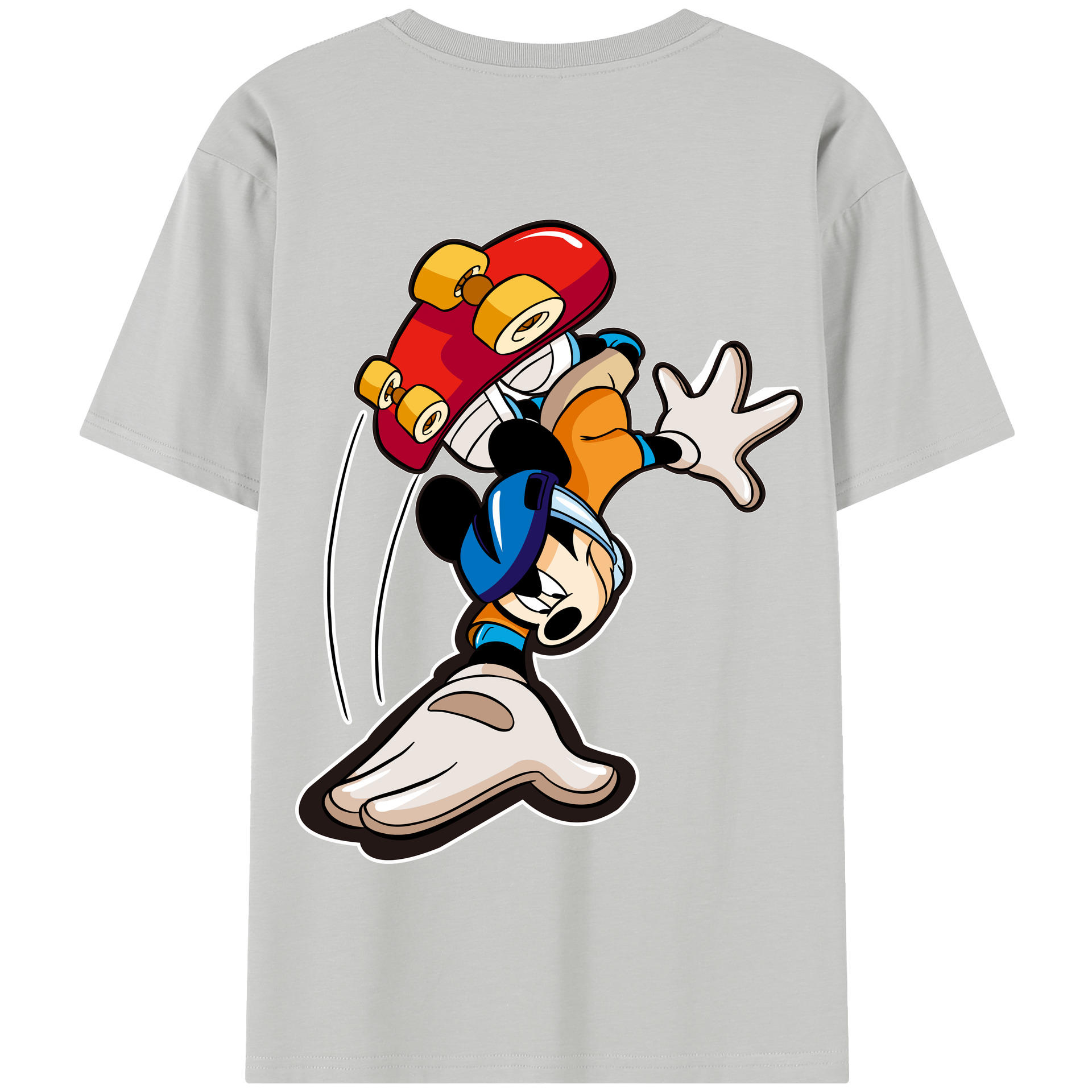 （画像用） ミッキーマウス Mickey Mouse 綿100％半袖Tシャツ（背面プリント）