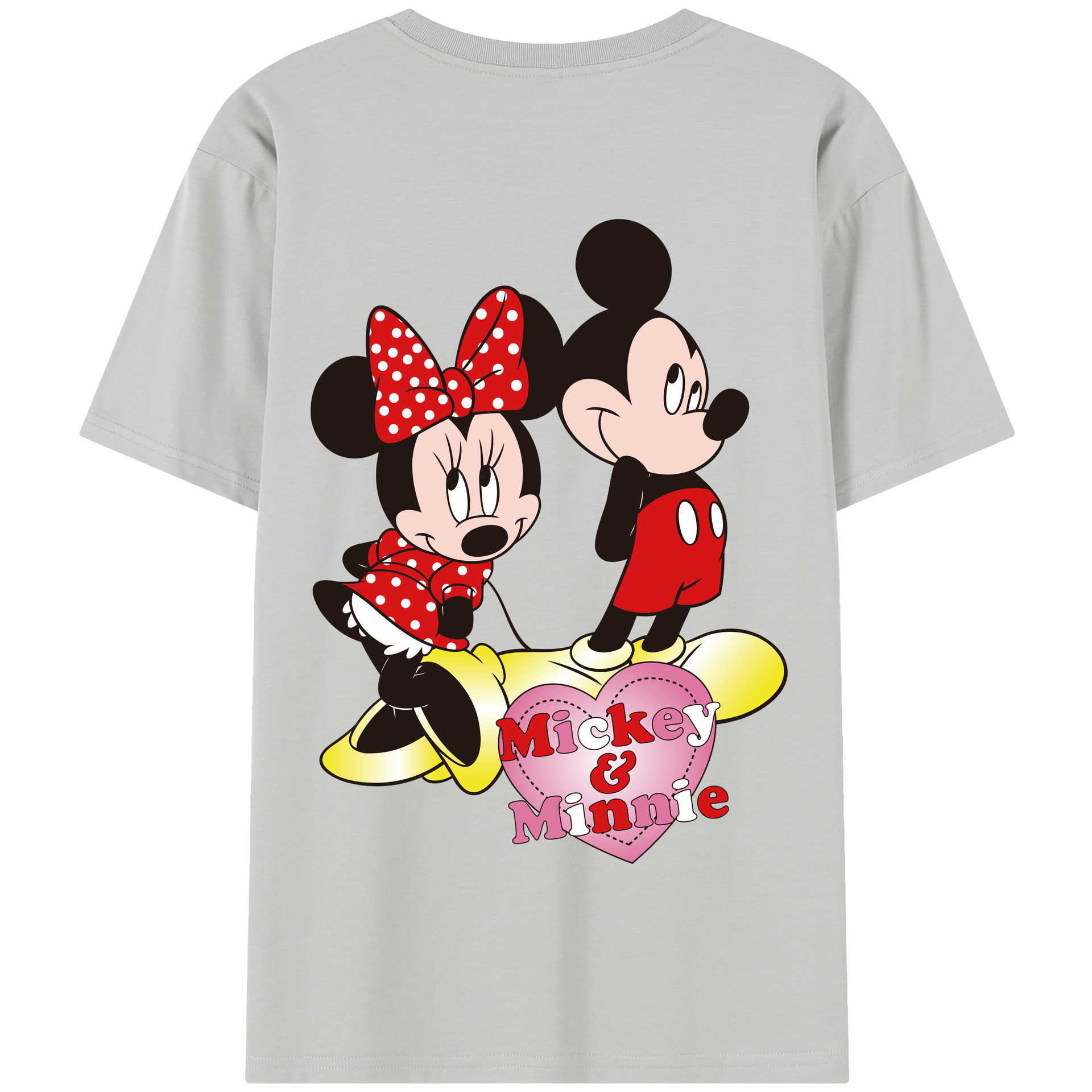 （画像用） ミッキーマウス Mickey Mouse 綿100％半袖Tシャツ（背面プリント）