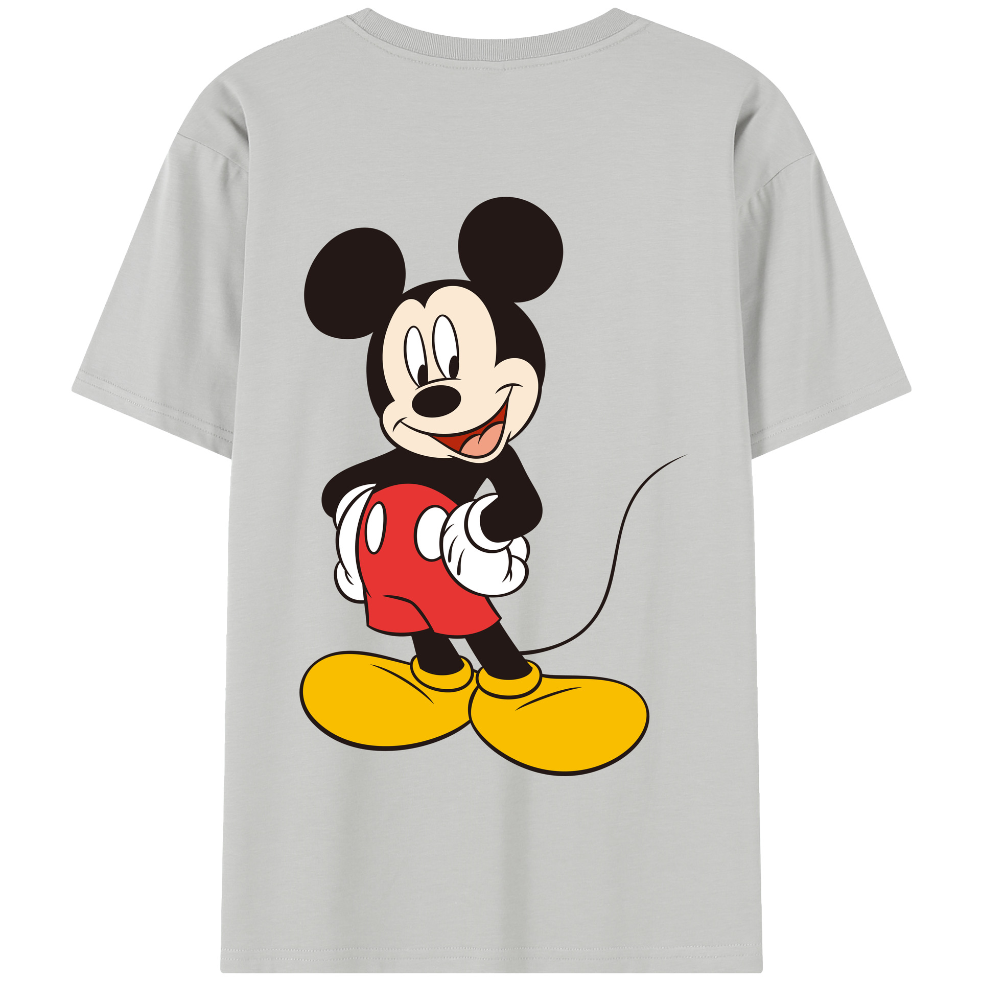 （画像用） ミッキーマウス Mickey Mouse 綿100％半袖Tシャツ（背面プリント）