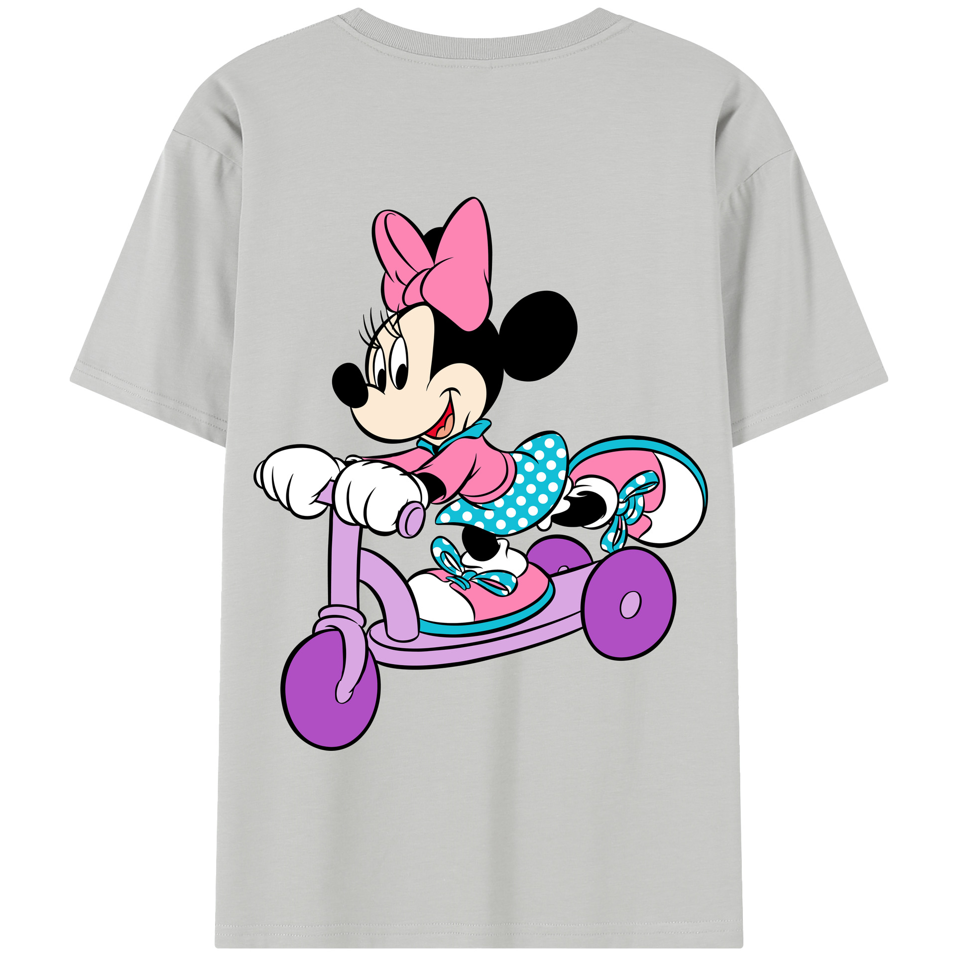 （画像用） ミッキーマウス Mickey Mouse 綿100％半袖Tシャツ（背面プリント）