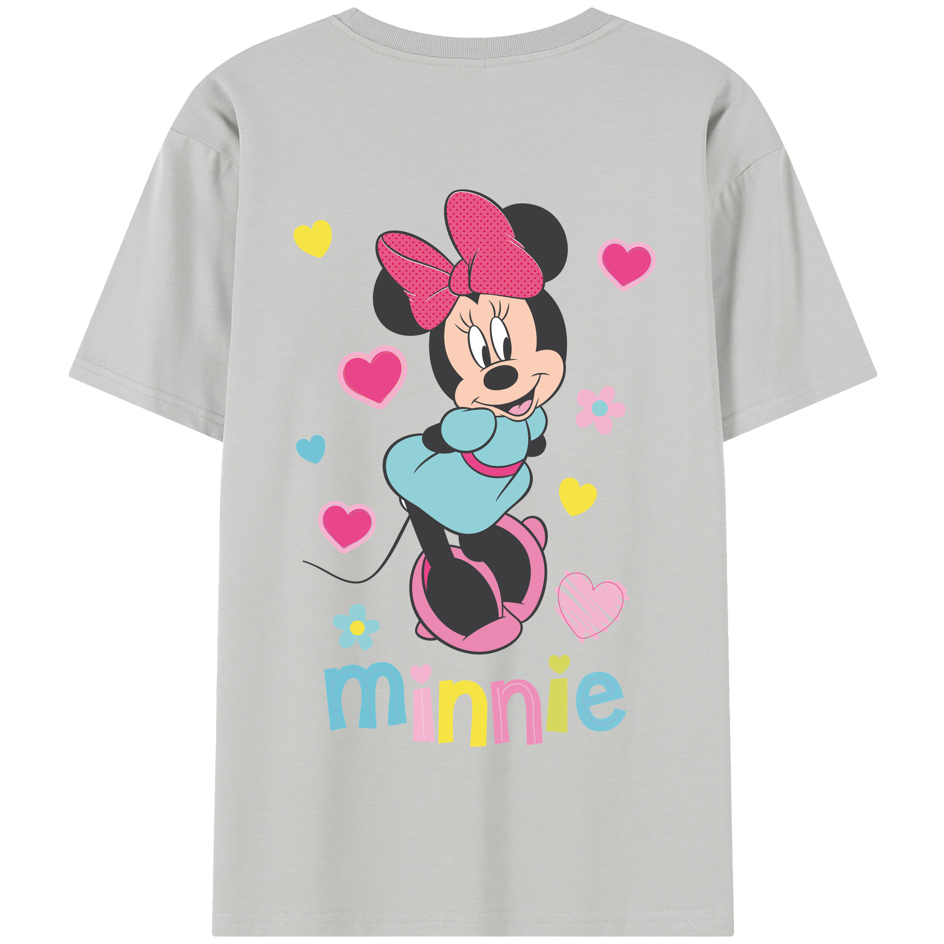 （画像用） ミッキーマウス Mickey Mouse 綿100％半袖Tシャツ（背面プリント）