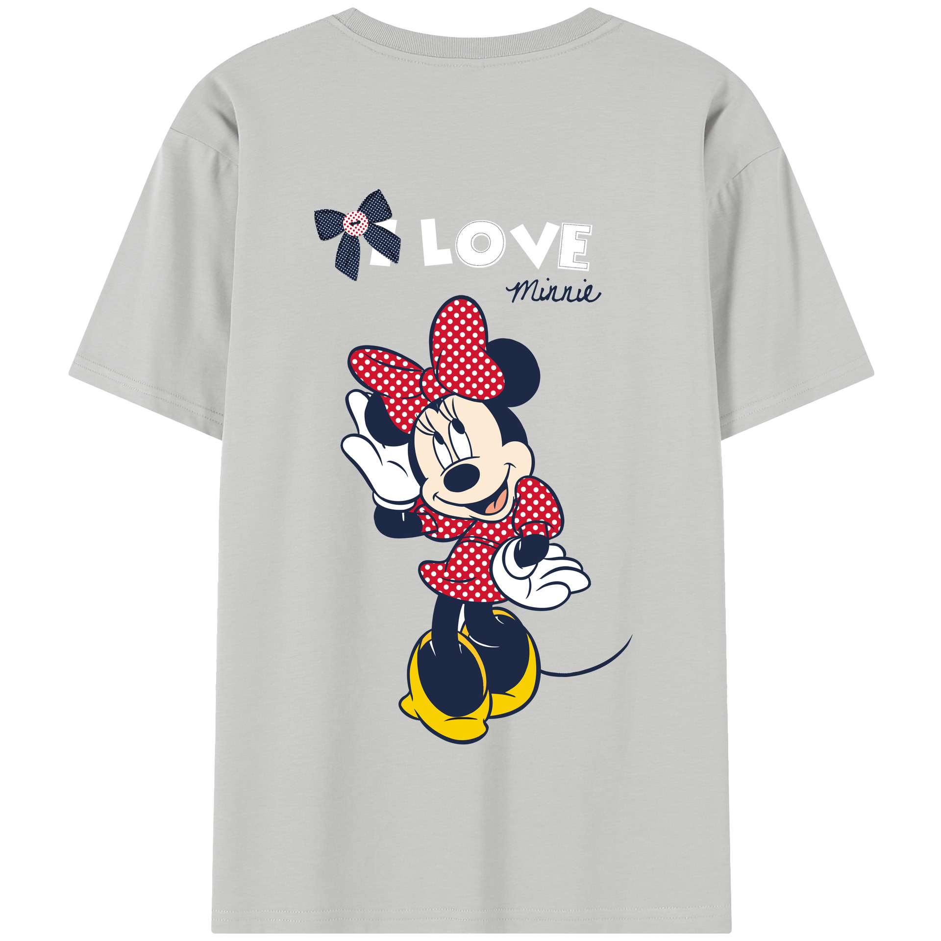 （画像用） ミッキーマウス Mickey Mouse 綿100％半袖Tシャツ（背面プリント）