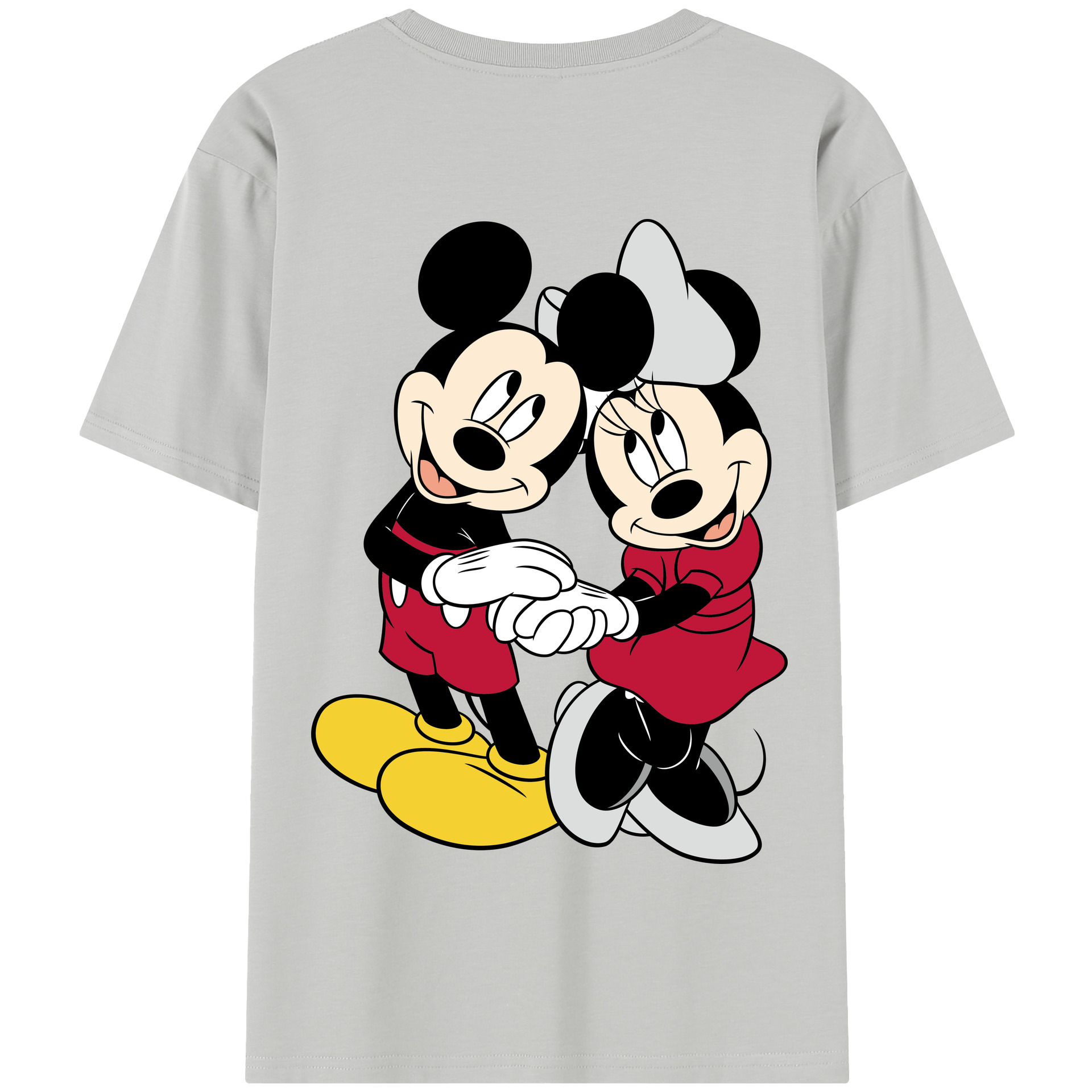 （画像用） ミッキーマウス Mickey Mouse 綿100％半袖Tシャツ（背面プリント）