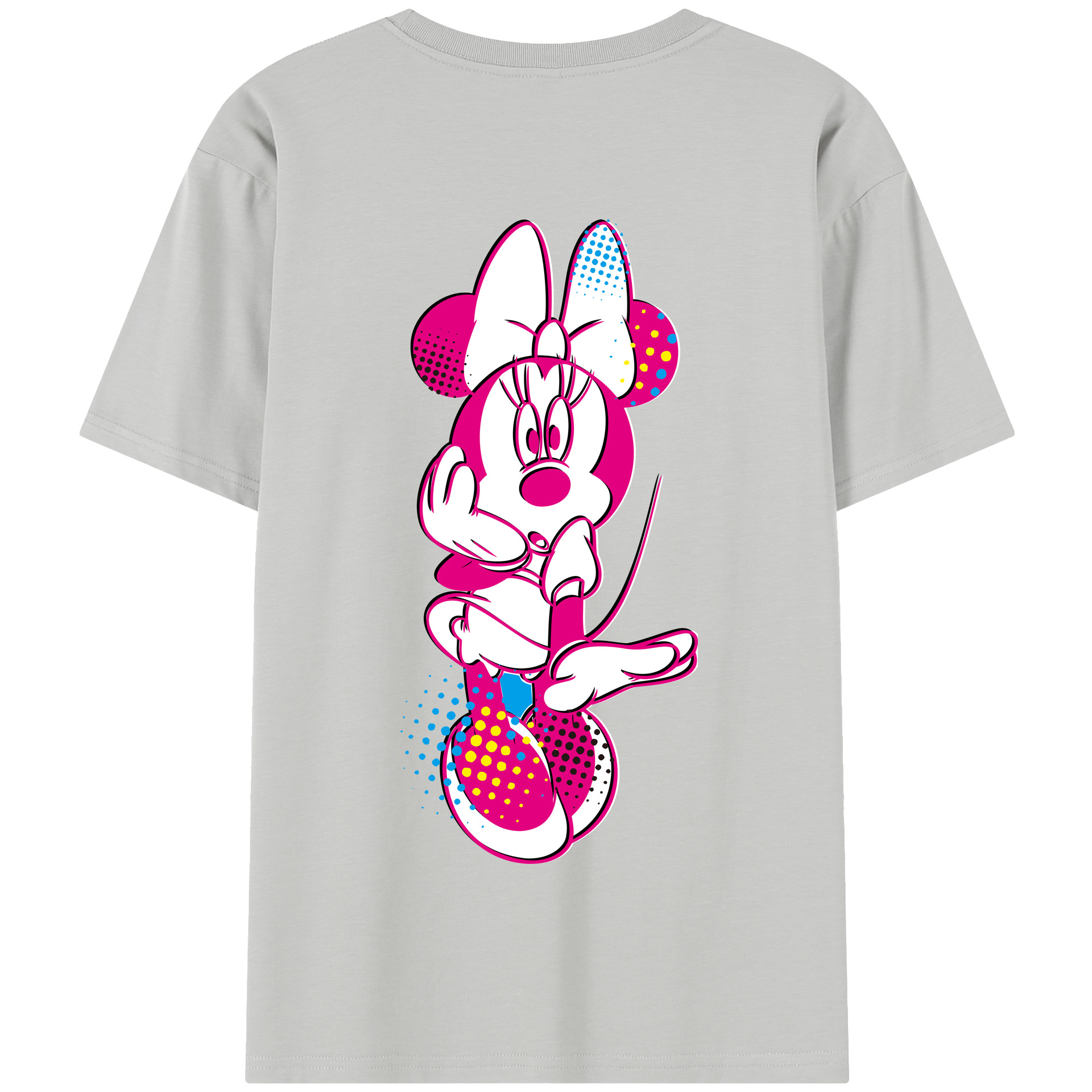 （画像用） ミッキーマウス Mickey Mouse 綿100％半袖Tシャツ（背面プリント）