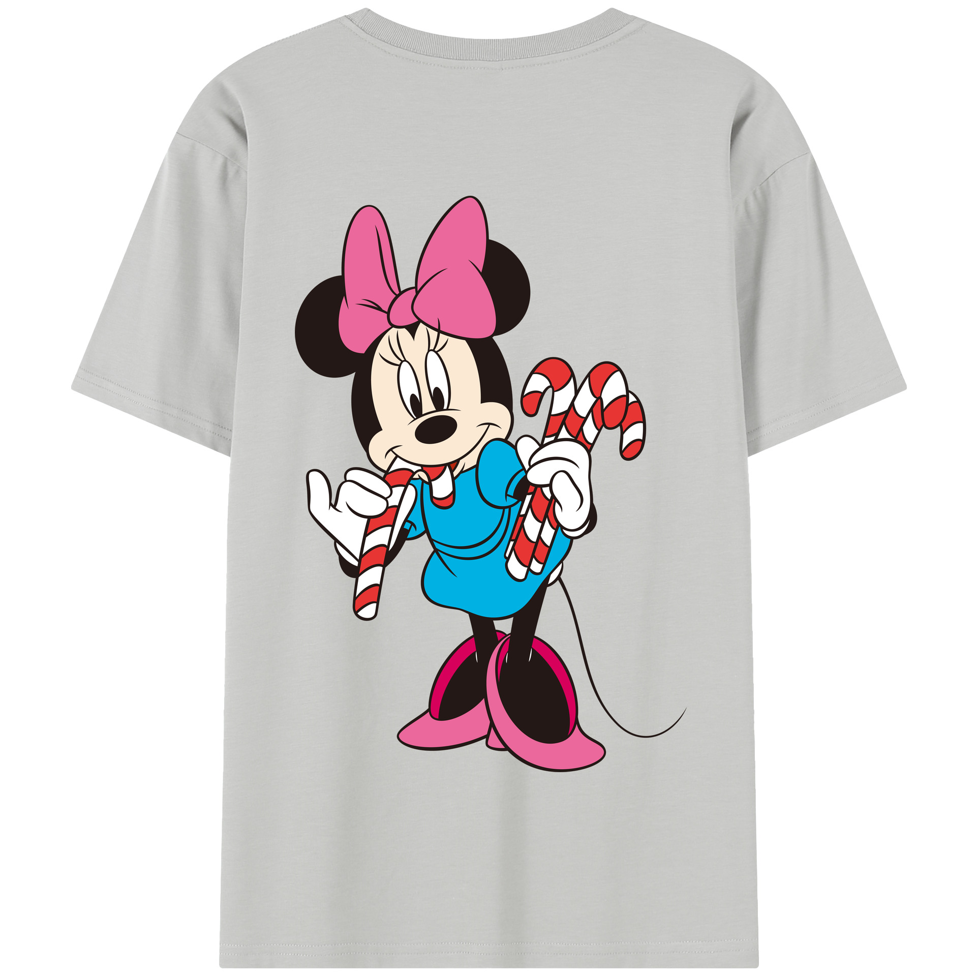 （画像用） ミッキーマウス Mickey Mouse 綿100％半袖Tシャツ（背面プリント）