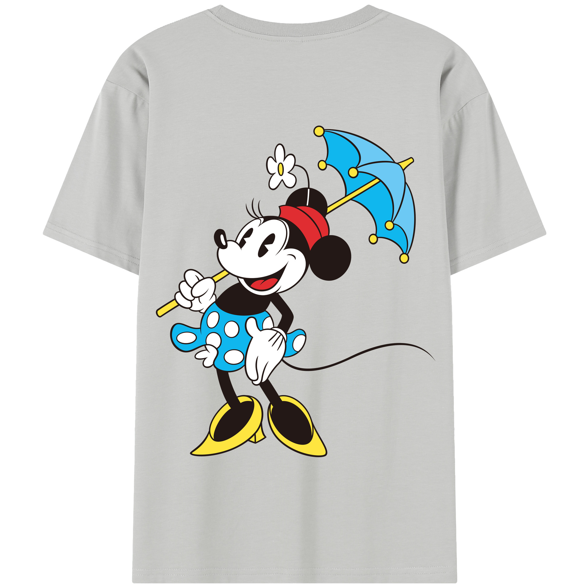 （画像用） ミッキーマウス Mickey Mouse 綿100％半袖Tシャツ（背面プリント）