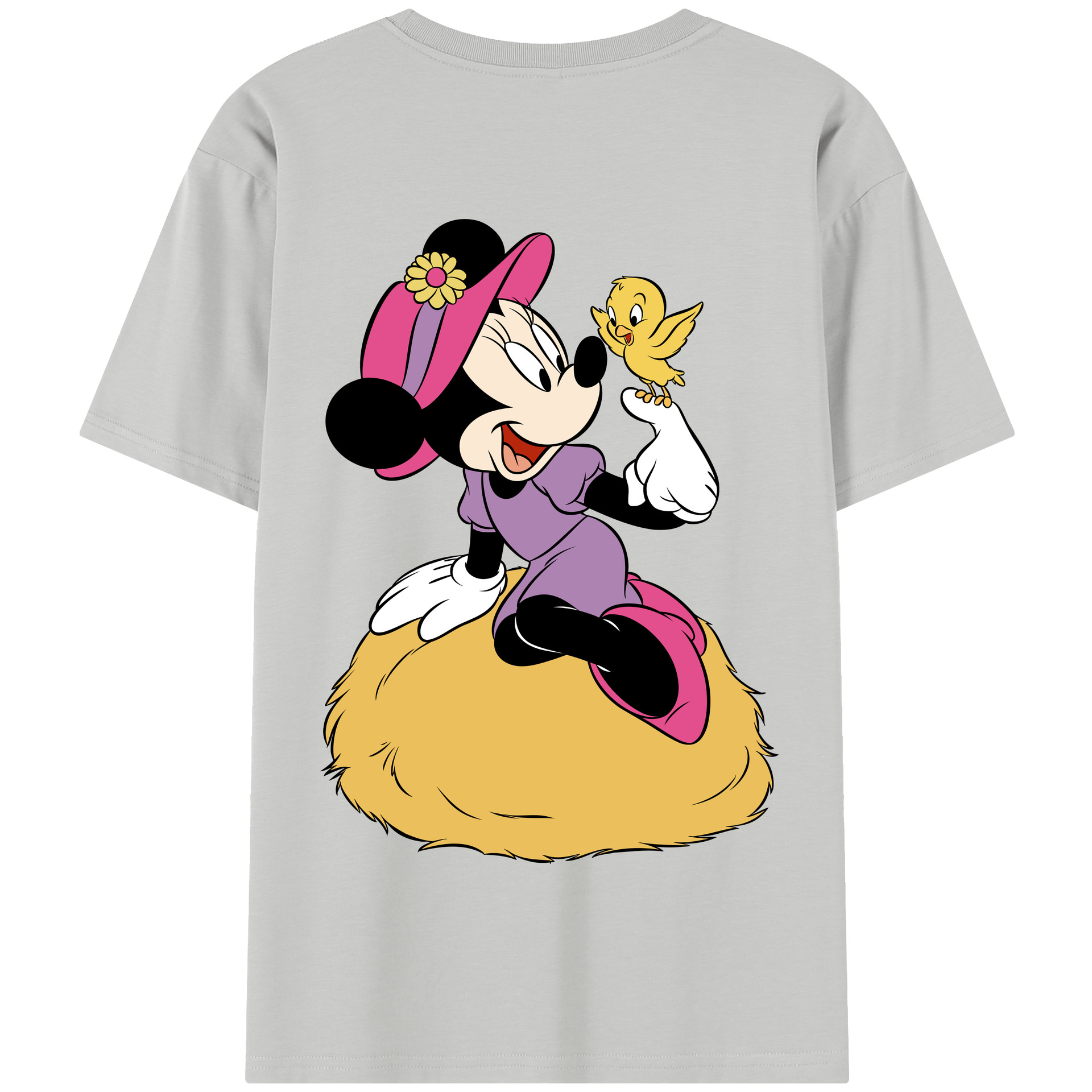 （画像用） ミッキーマウス Mickey Mouse 綿100％半袖Tシャツ（背面プリント）
