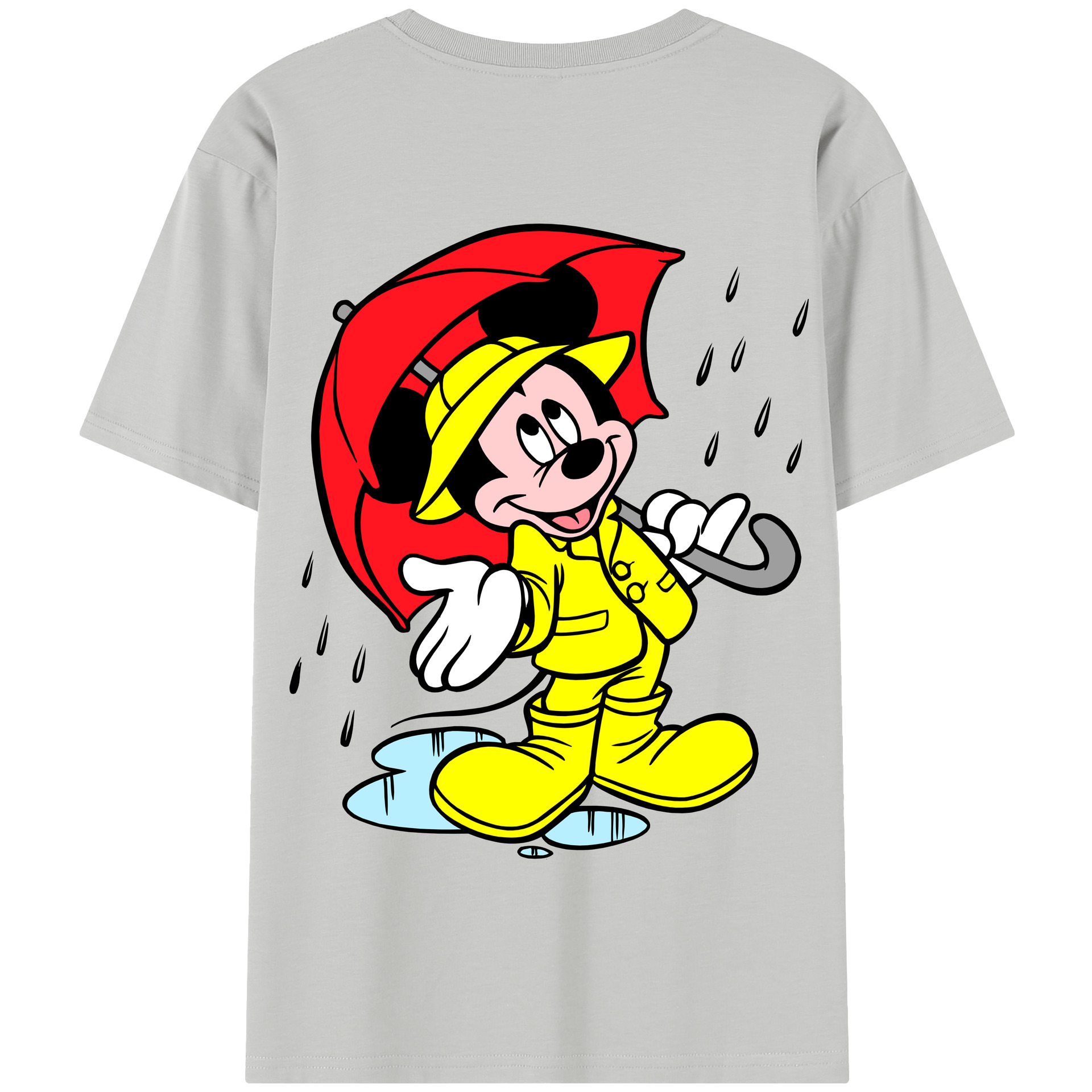（画像用） ミッキーマウス Mickey Mouse 綿100％半袖Tシャツ（背面プリント）
