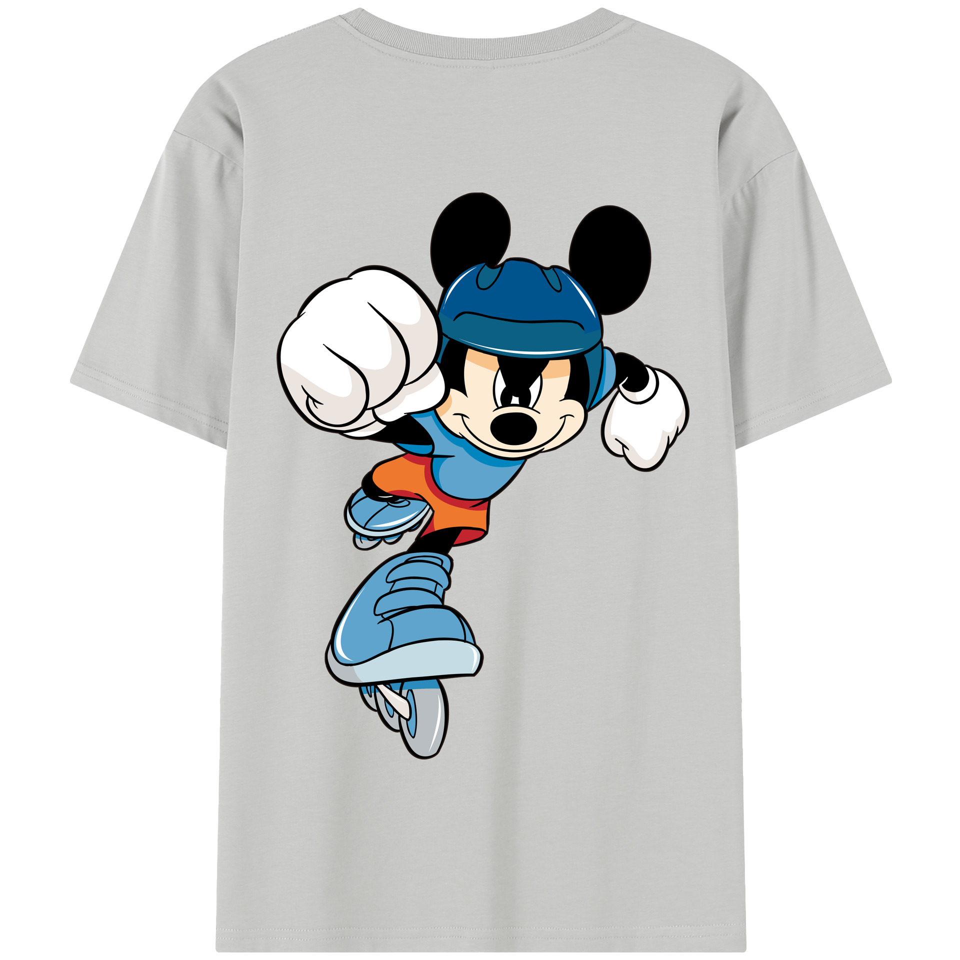 （画像用） ミッキーマウス Mickey Mouse 綿100％半袖Tシャツ（背面プリント）