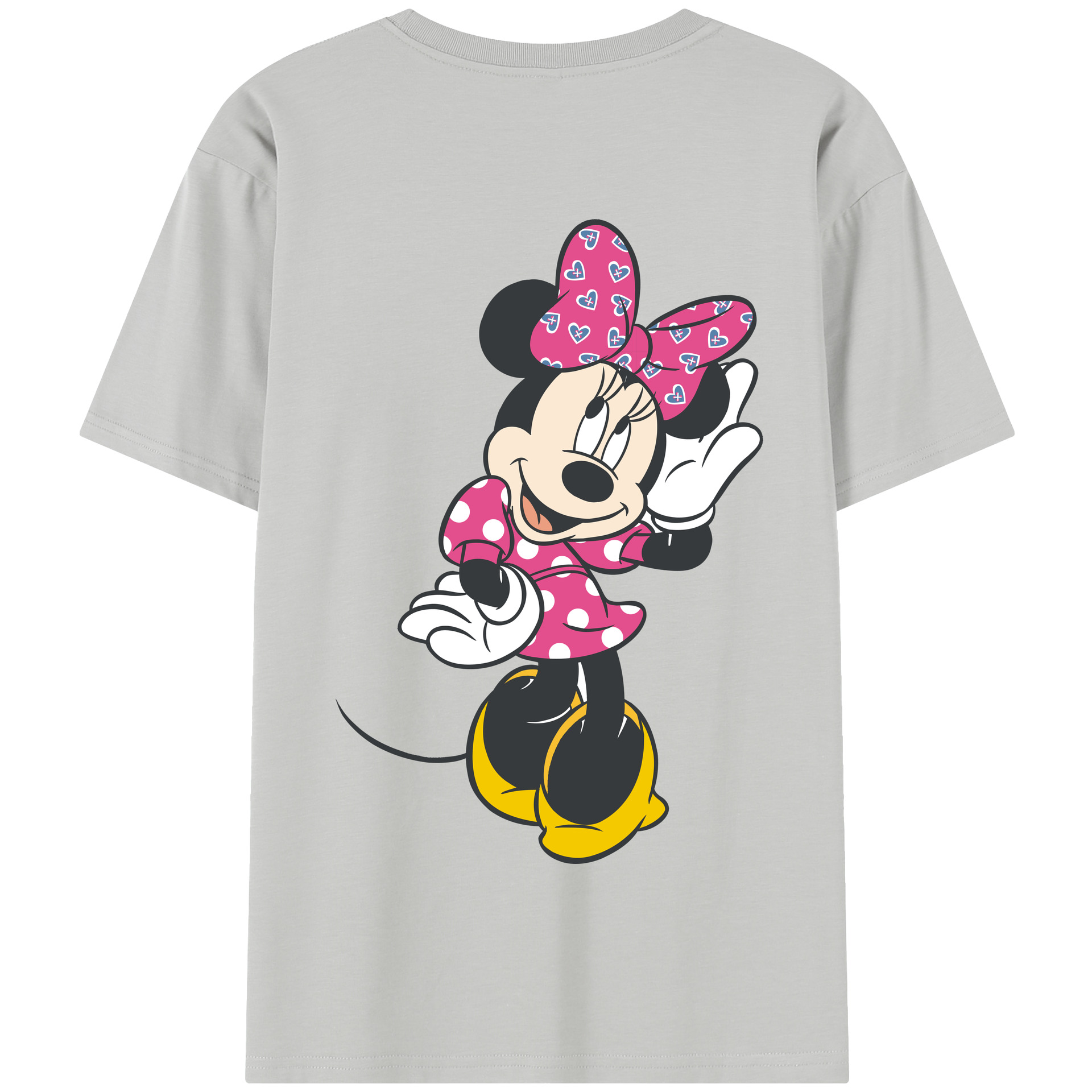（画像用） ミッキーマウス Mickey Mouse 綿100％半袖Tシャツ（背面プリント）