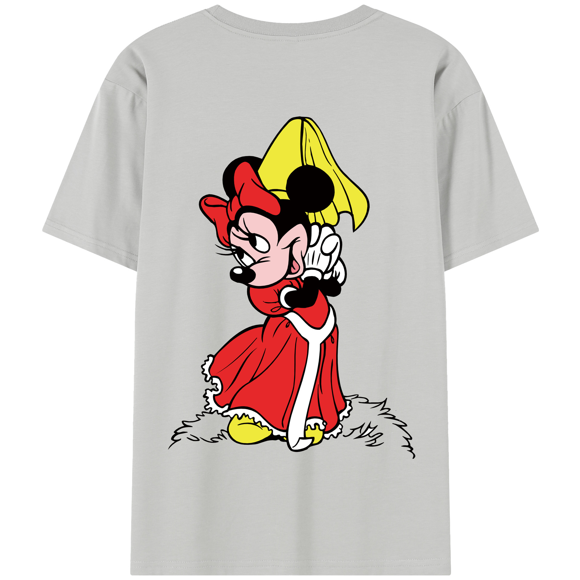 （画像用） ミッキーマウス Mickey Mouse 綿100％半袖Tシャツ（背面プリント）