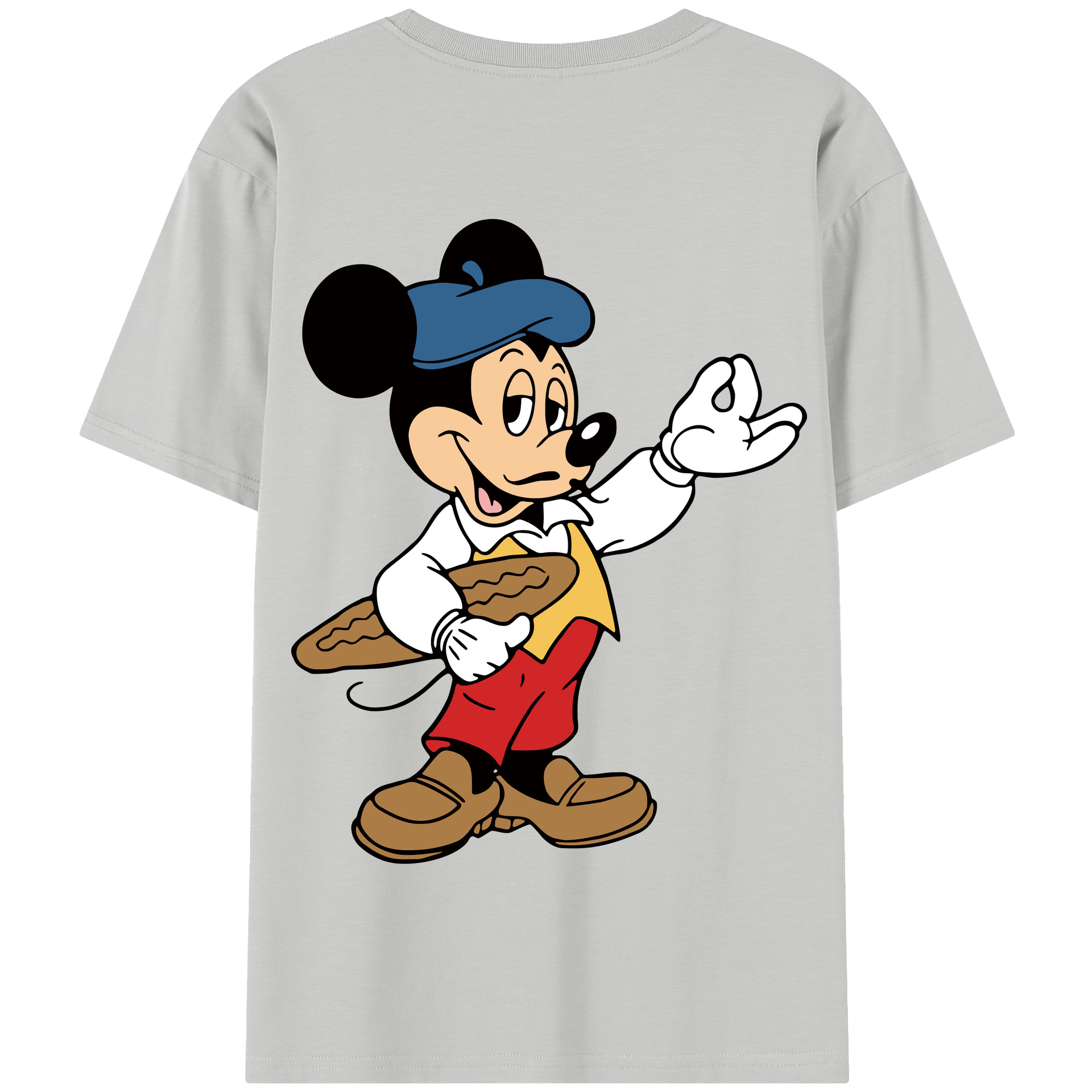 （画像用） ミッキーマウス Mickey Mouse 綿100％半袖Tシャツ（背面プリント）