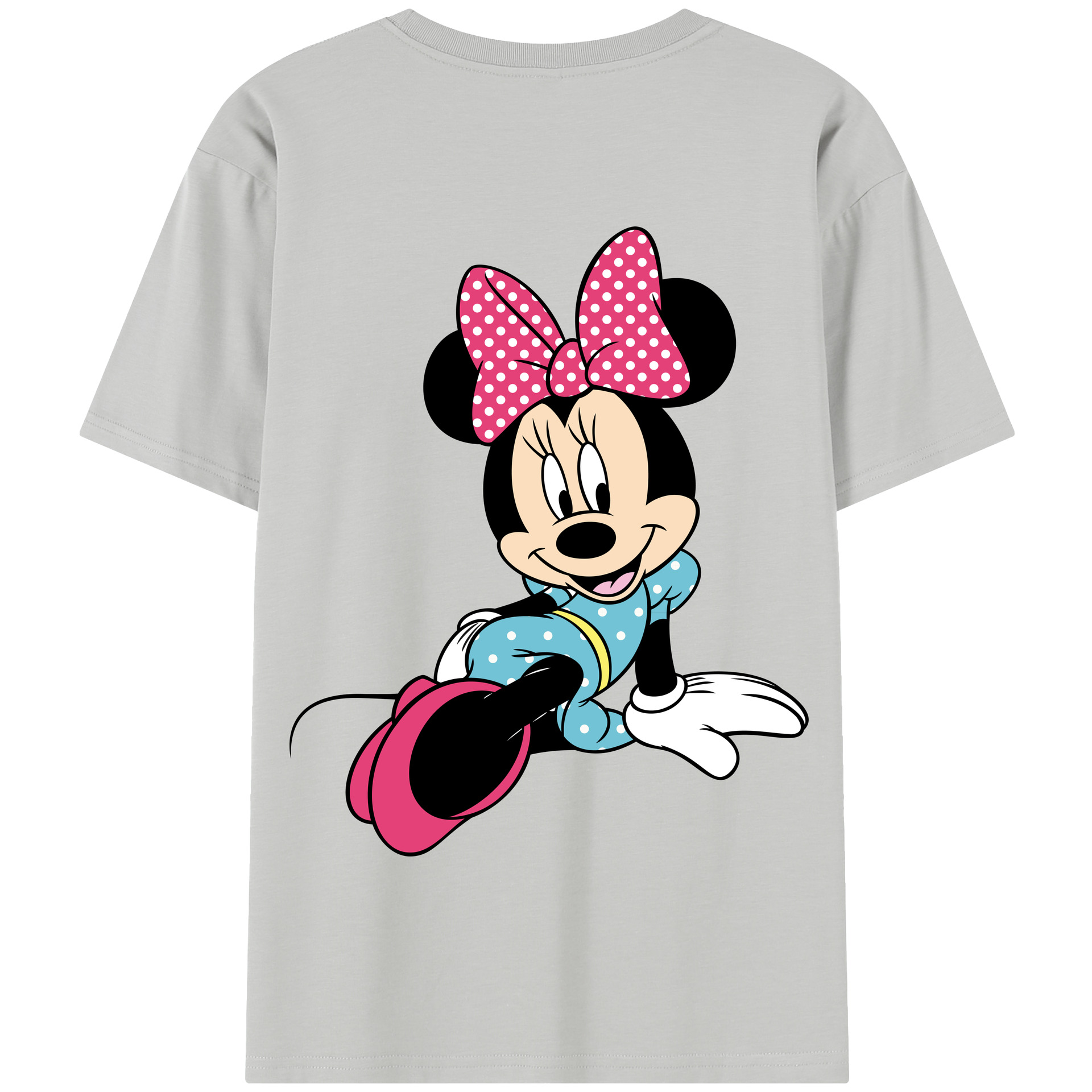 （画像用） ミッキーマウス Mickey Mouse 綿100％半袖Tシャツ（背面プリント）