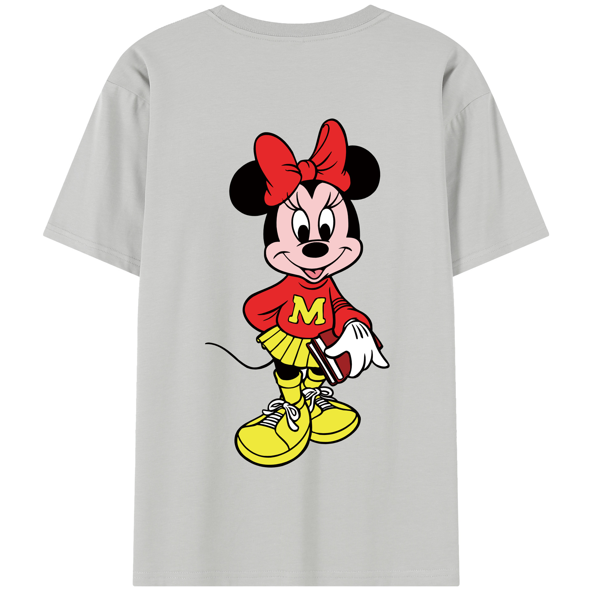 （画像用） ミッキーマウス Mickey Mouse 綿100％半袖Tシャツ（背面プリント）